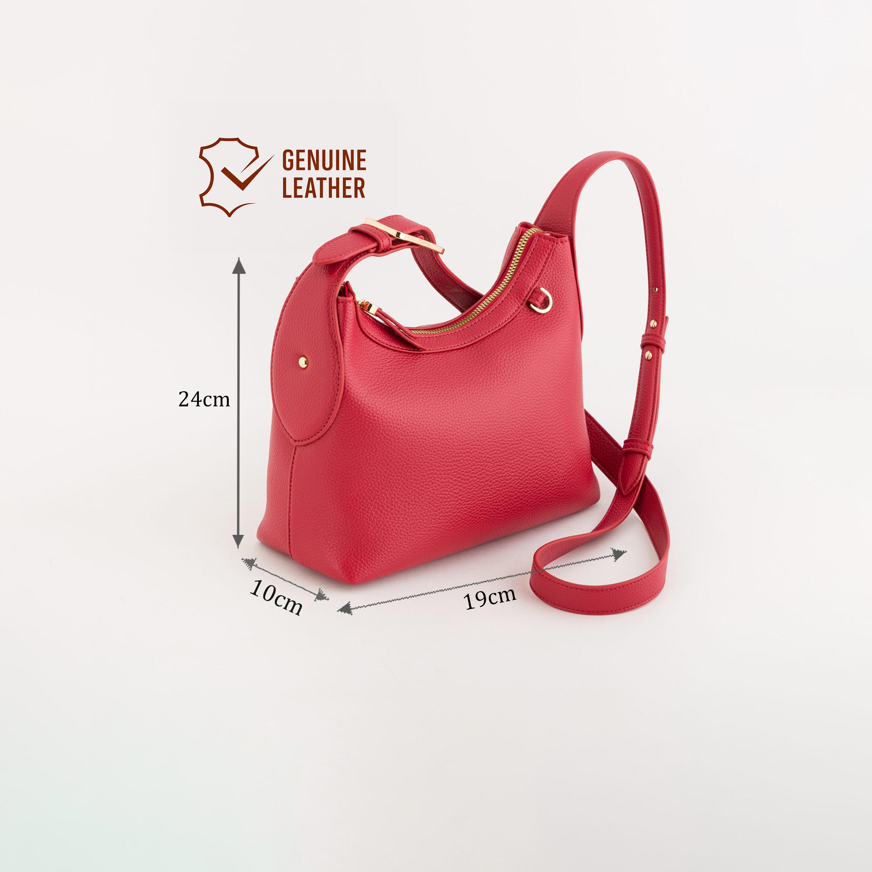 Carpisa Rosa V2 Textured Waist Bag with Zipper closure and Adjustable Strap | 24 X 10 X 19 CM-women-bagsandwallets-handbags-image-2