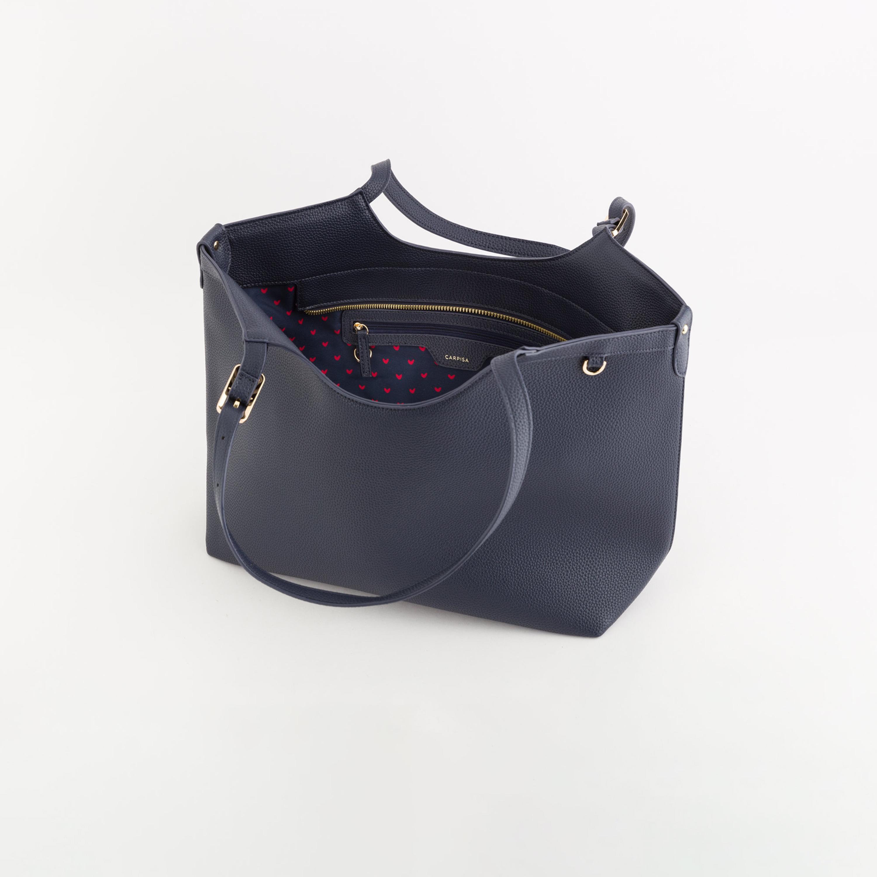 Carpisa Rosa V2 Textured Double Handle Tote Bag with Zipper closure | 34 X 16 X 31 CM-women-bagsandwallets-handbags-image-4