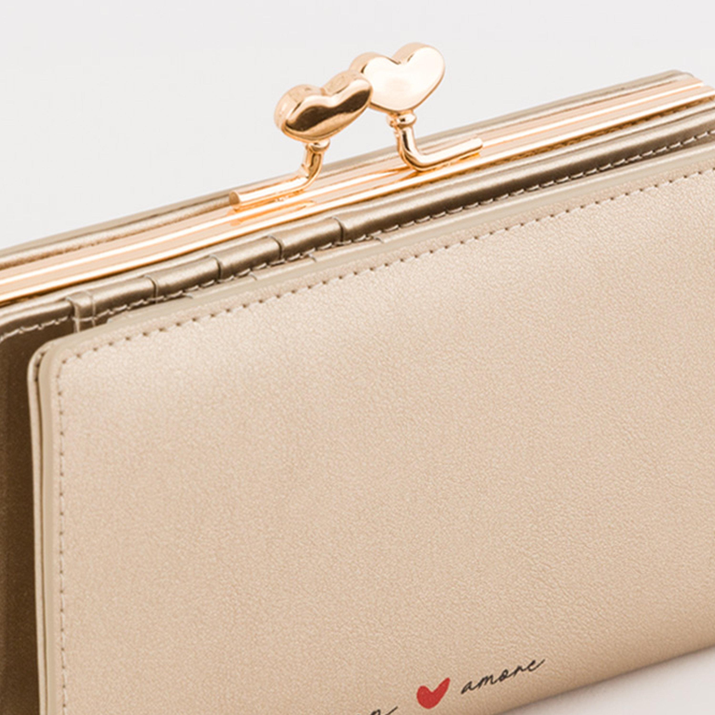 Carpisa Melissa V1 Plain Wallet with Kiss Lock closure | 14.5 X 2 X 9 CM-women-bagsandwallets-wallets-image-4