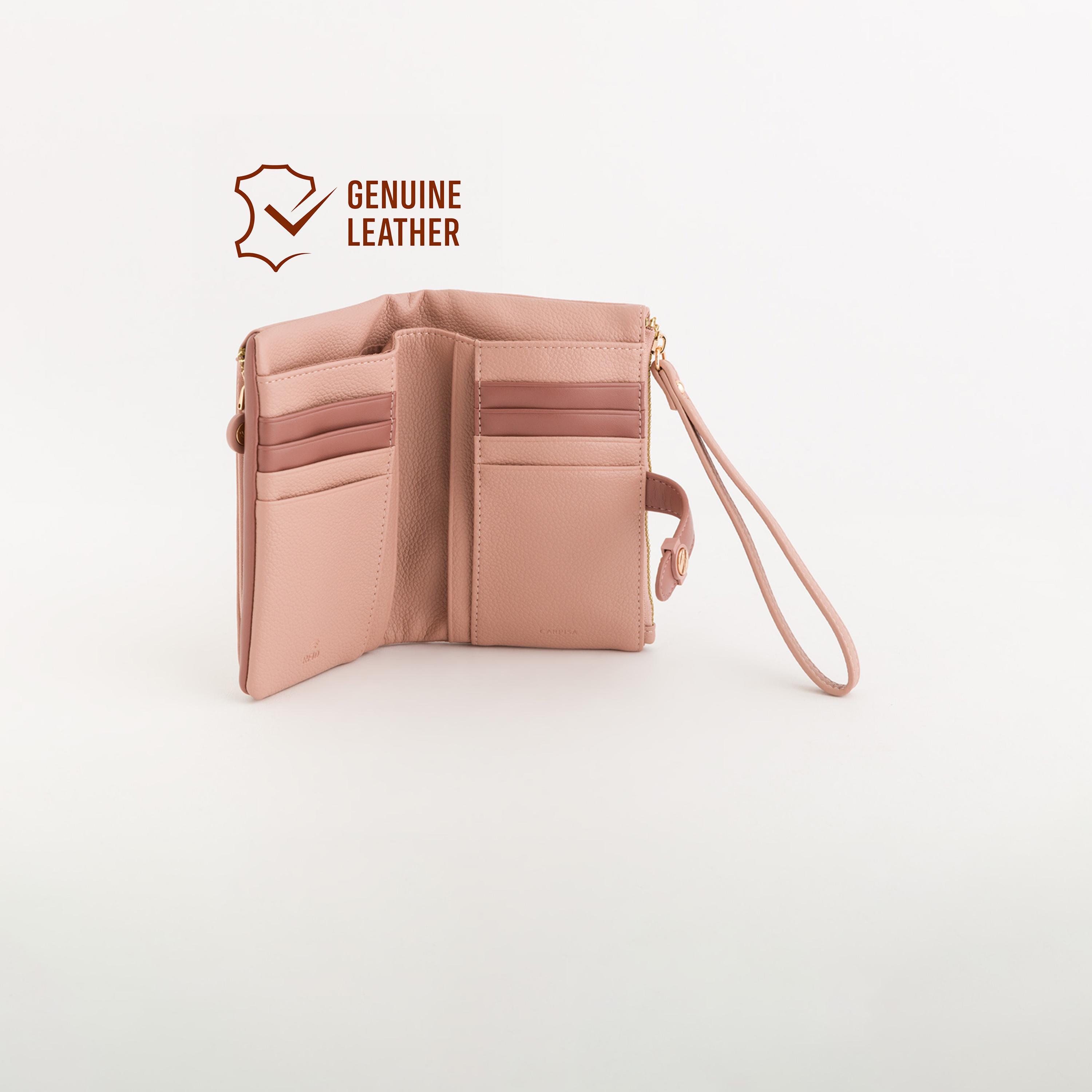 Carpisa Azalea V1 Textured Wallet with Zipper closure | 16 X 2 X 10 CM-women-bagsandwallets-wallets-image-2