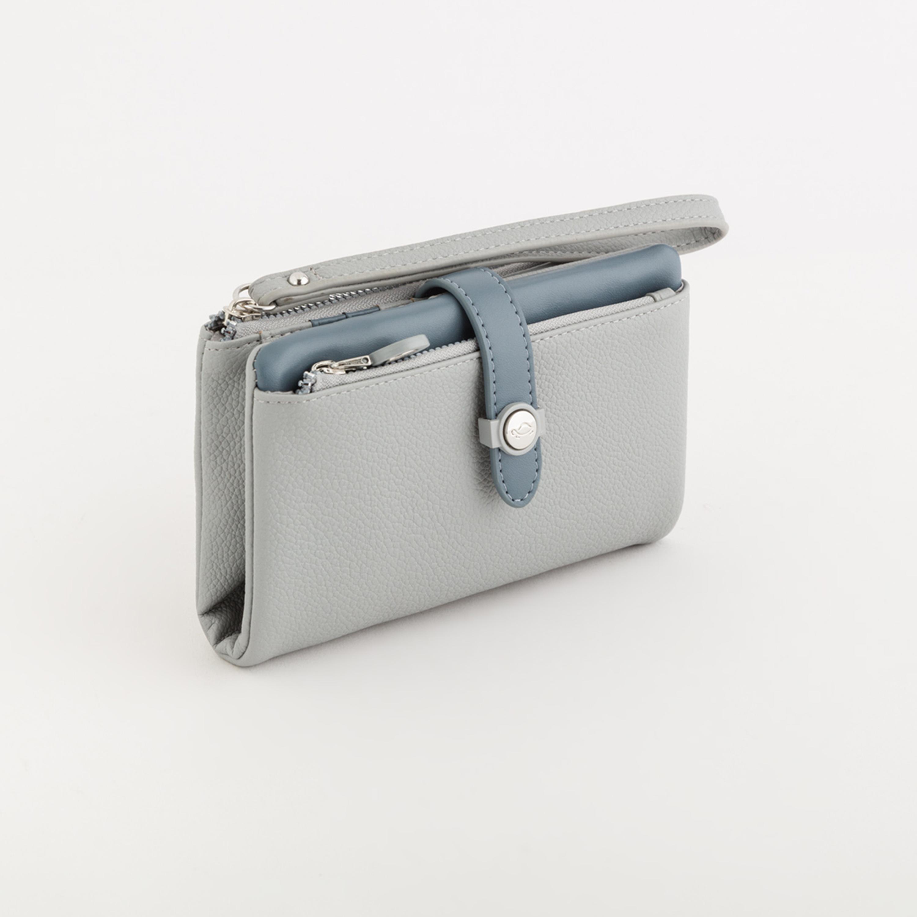 Carpisa Azalea V1 Textured Wallet with Zipper closure | 16 X 2 X 10 CM-women-bagsandwallets-wallets-image-1