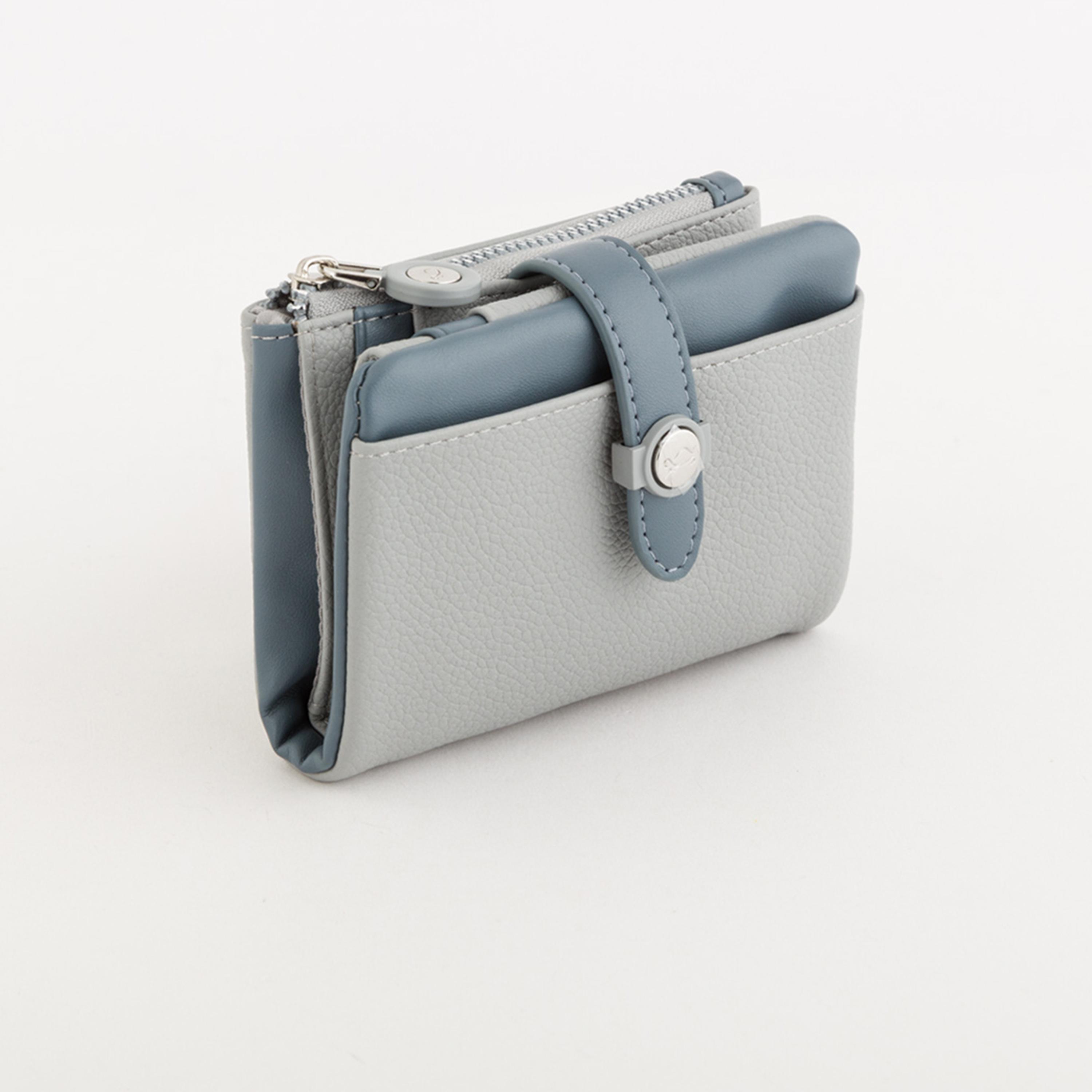 Carpisa Azalea V1 Textured Wallet with Zipper closure | 11 X 1.5 X 10 CM-women-bagsandwallets-wallets-image-1