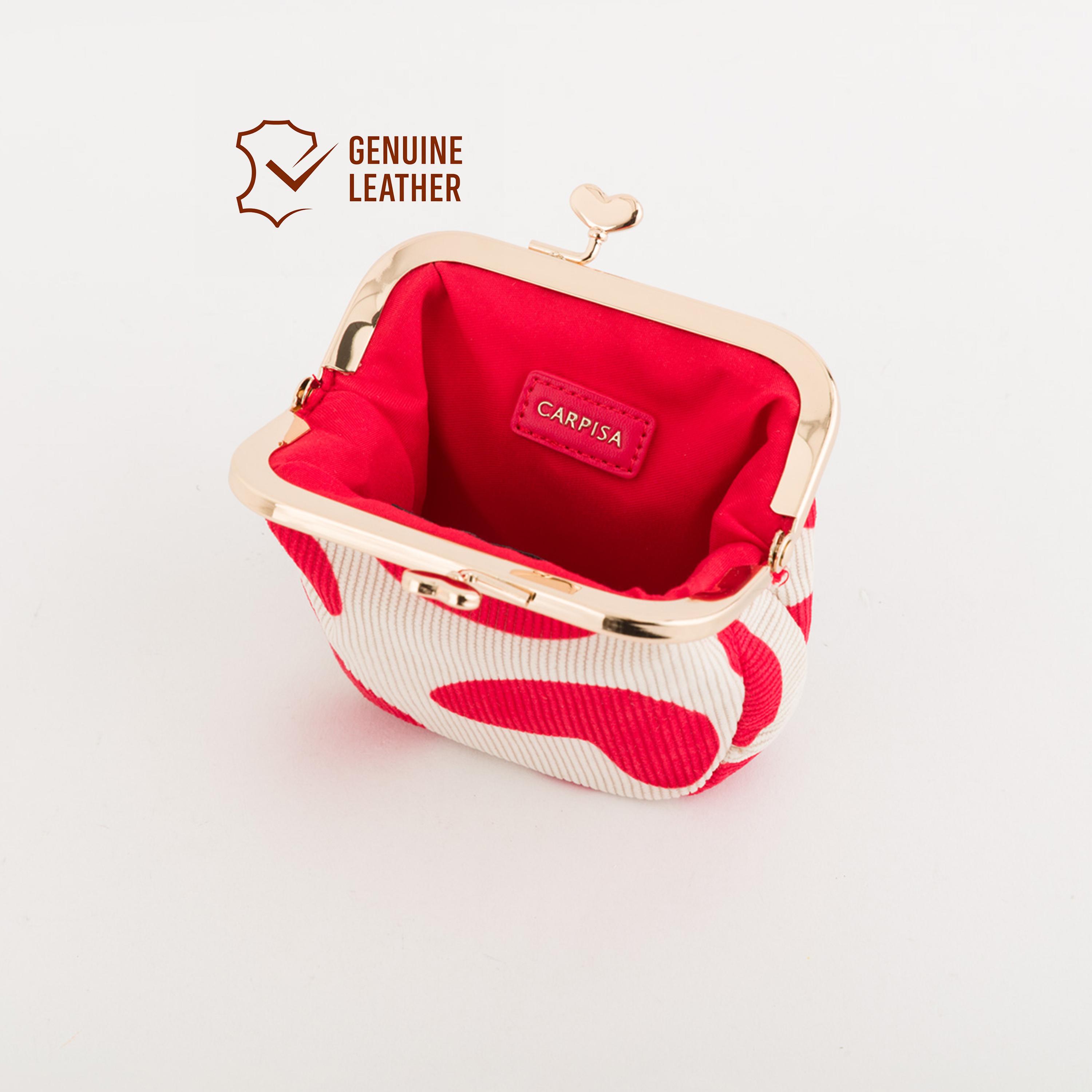 Carpisa Margherita Printed Coin Purse with Kiss Lock closure | 12 X 2 X 9 CM-women-bagsandwallets-wallets-image-2