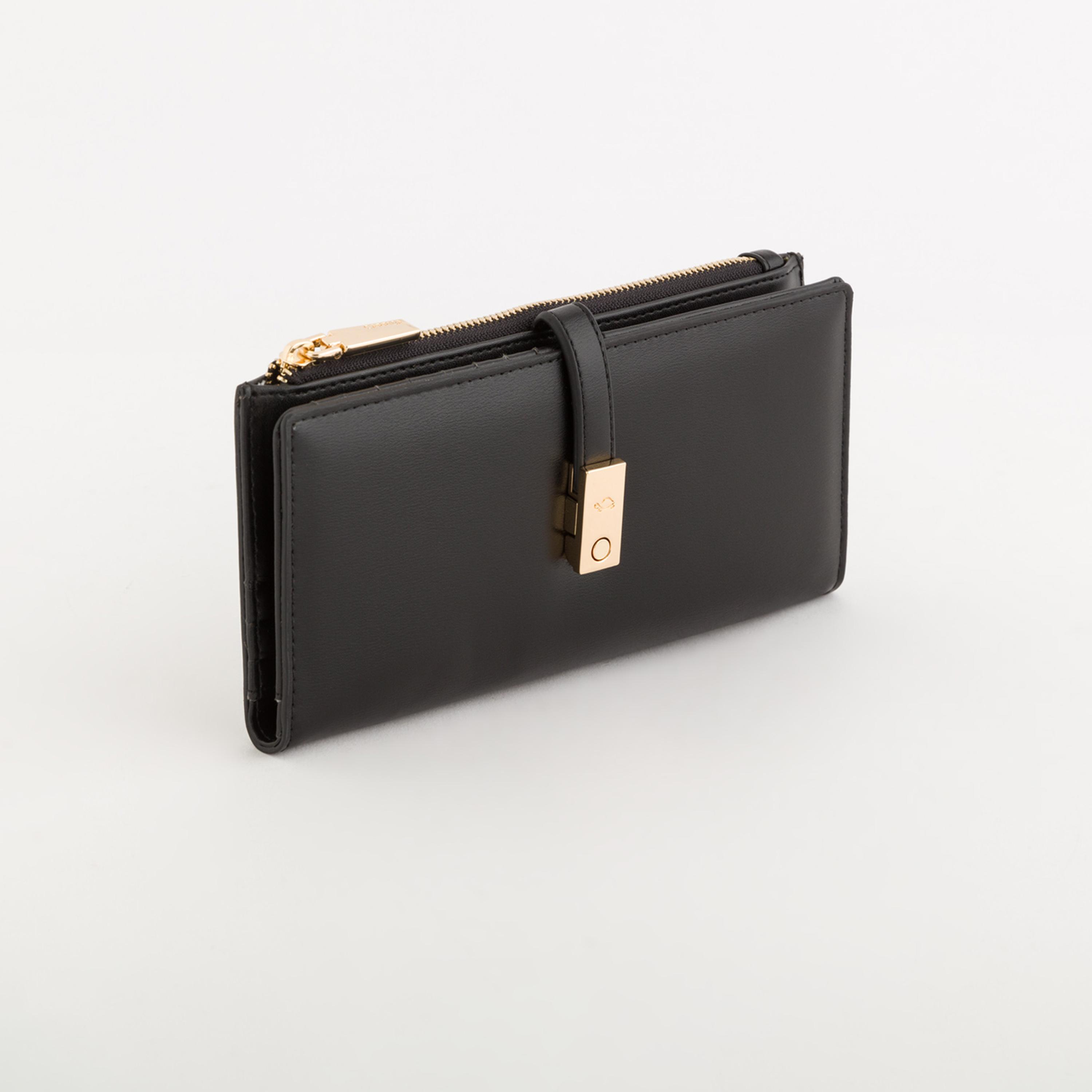 Carpisa Petunia Plain Wallet with Zipper closure | 19 X 1 X 9.5 CM-women-bagsandwallets-wallets-image-1