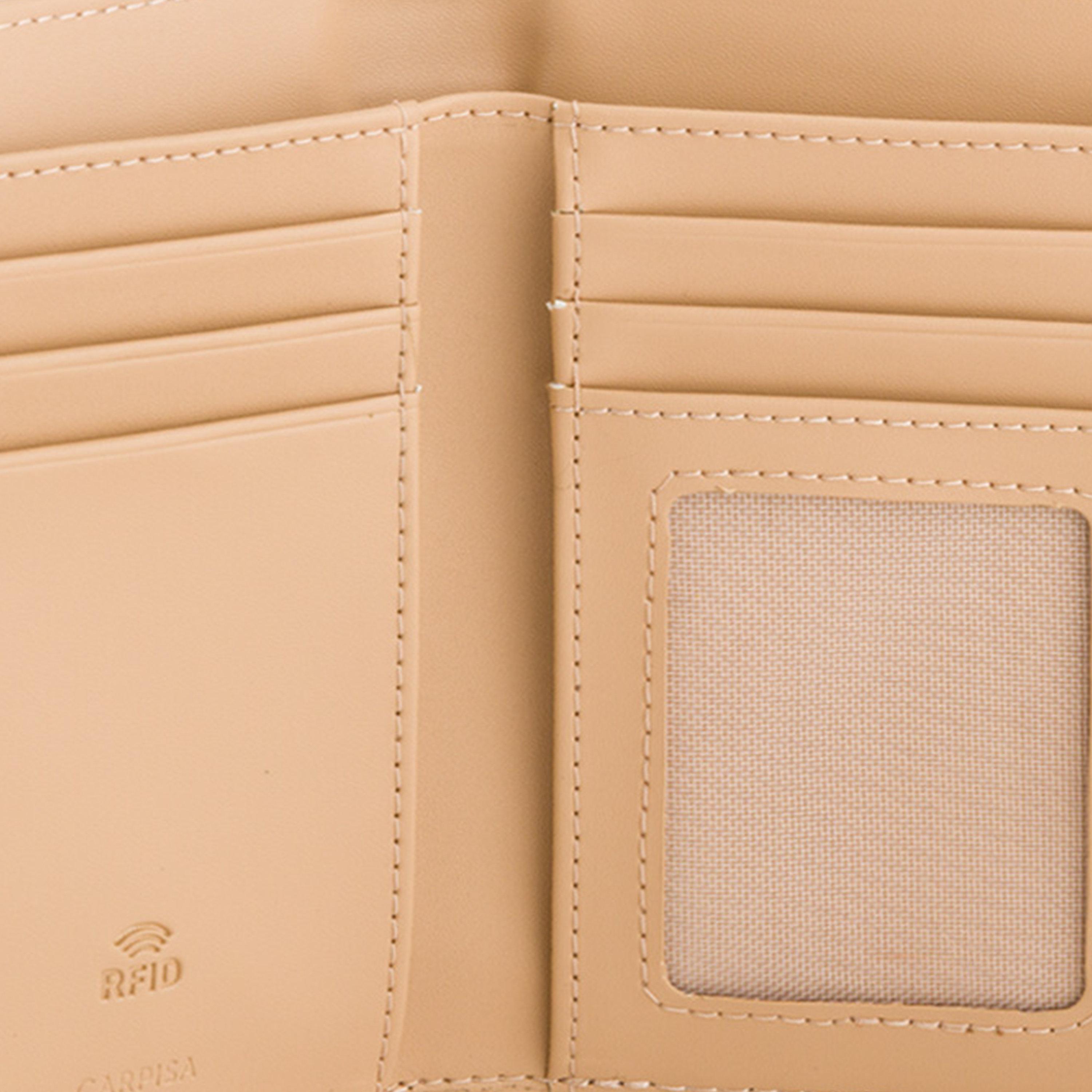 Carpisa Petunia Plain Wallet with Zipper closure | 14 X 1 X 9 CM-women-bagsandwallets-wallets-image-3