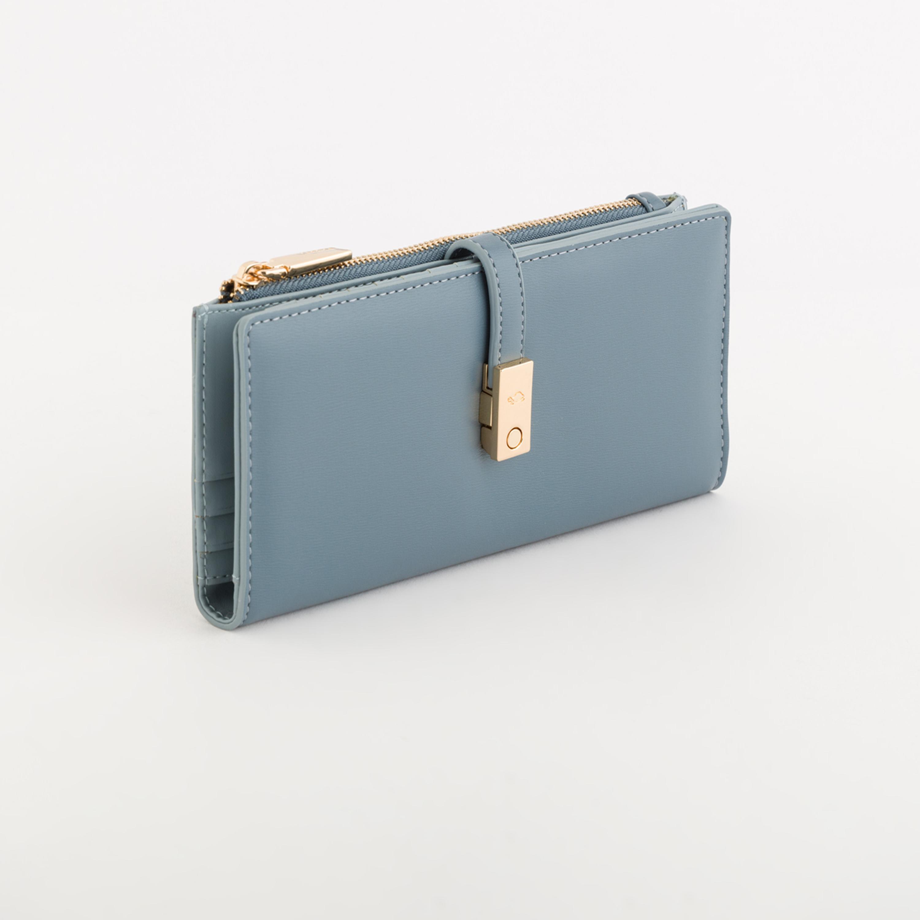 Carpisa Petunia Plain Wallet with Zipper closure | 19 X 1 X 9.5 CM-women-bagsandwallets-wallets-image-1