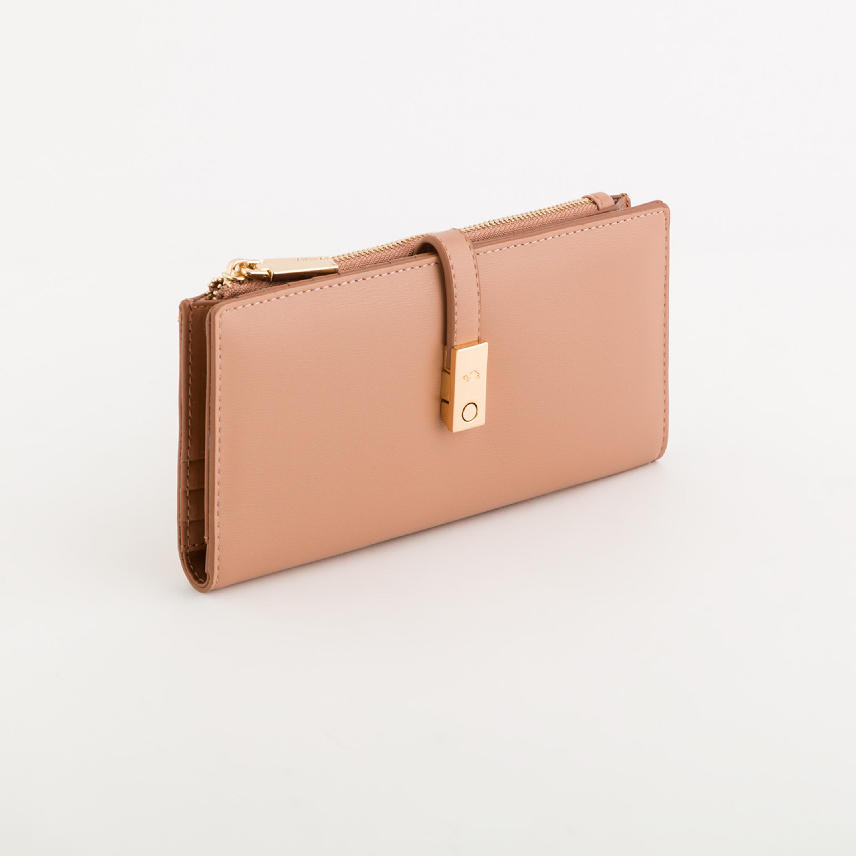Carpisa Petunia Plain Wallet with Zipper closure | 19 X 1 X 9.5 CM-women-bagsandwallets-wallets-image-1