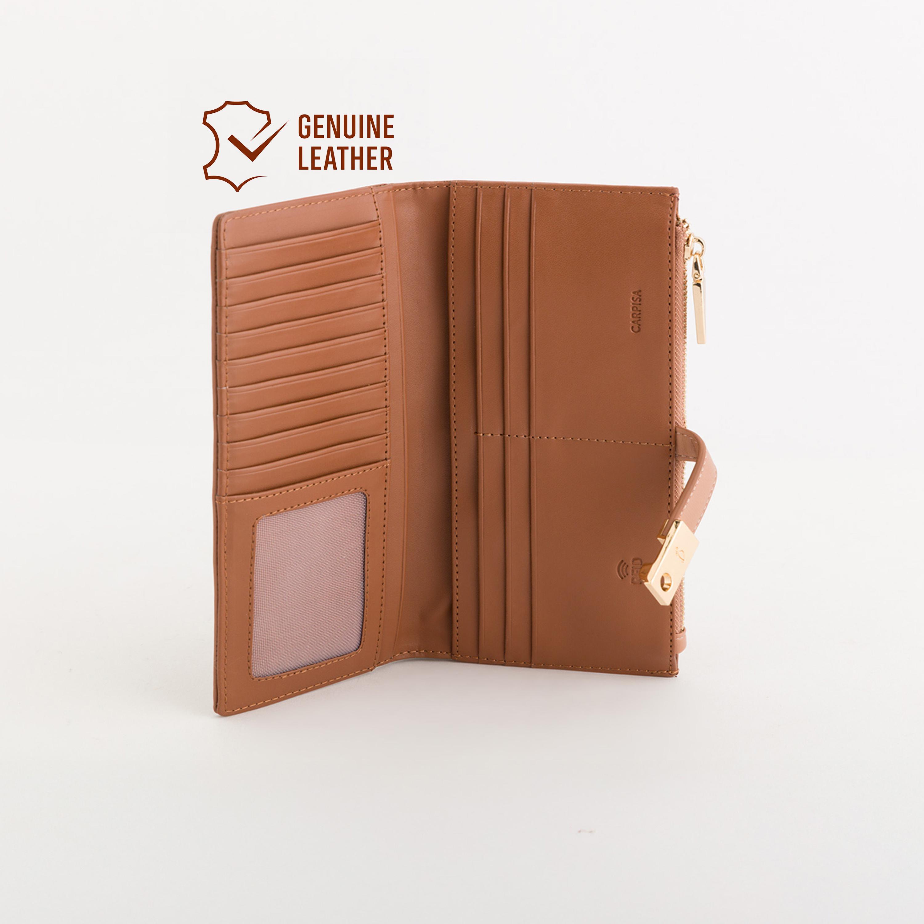 Carpisa Petunia Plain Wallet with Zipper closure | 19 X 1 X 9.5 CM-women-bagsandwallets-wallets-image-2