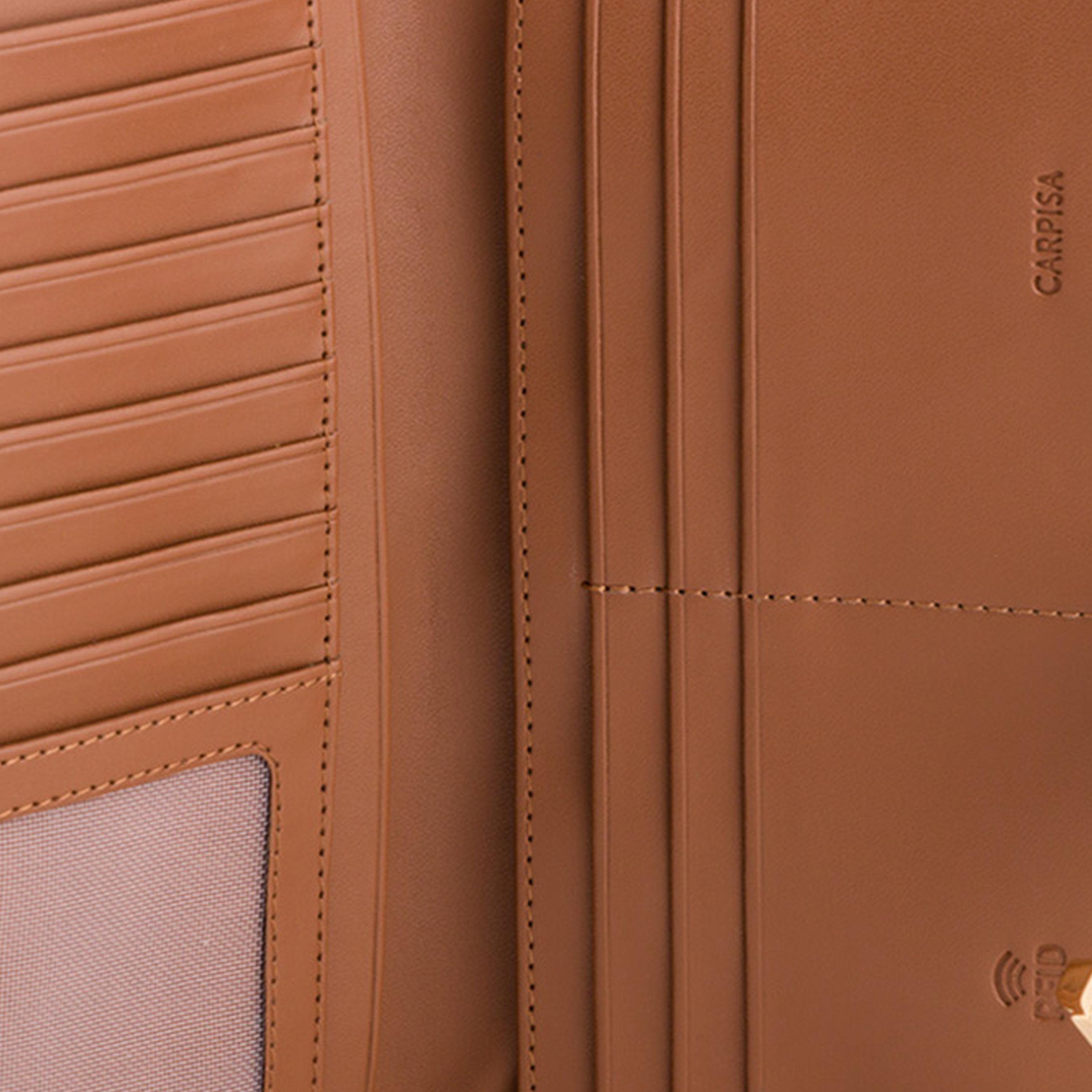 Carpisa Petunia Plain Wallet with Zipper closure | 19 X 1 X 9.5 CM-women-bagsandwallets-wallets-image-3