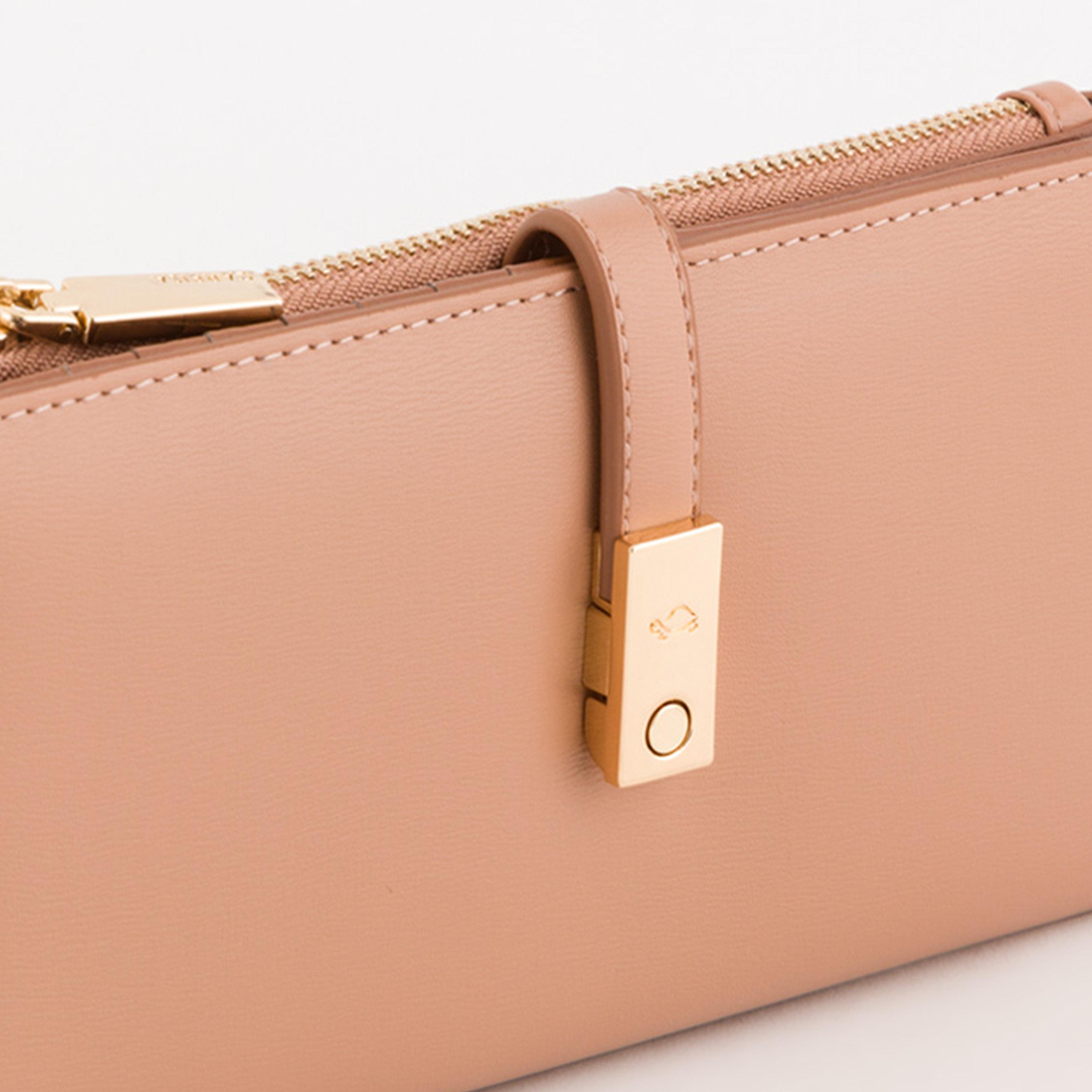 Carpisa Petunia Plain Wallet with Zipper closure | 19 X 1 X 9.5 CM-women-bagsandwallets-wallets-image-4