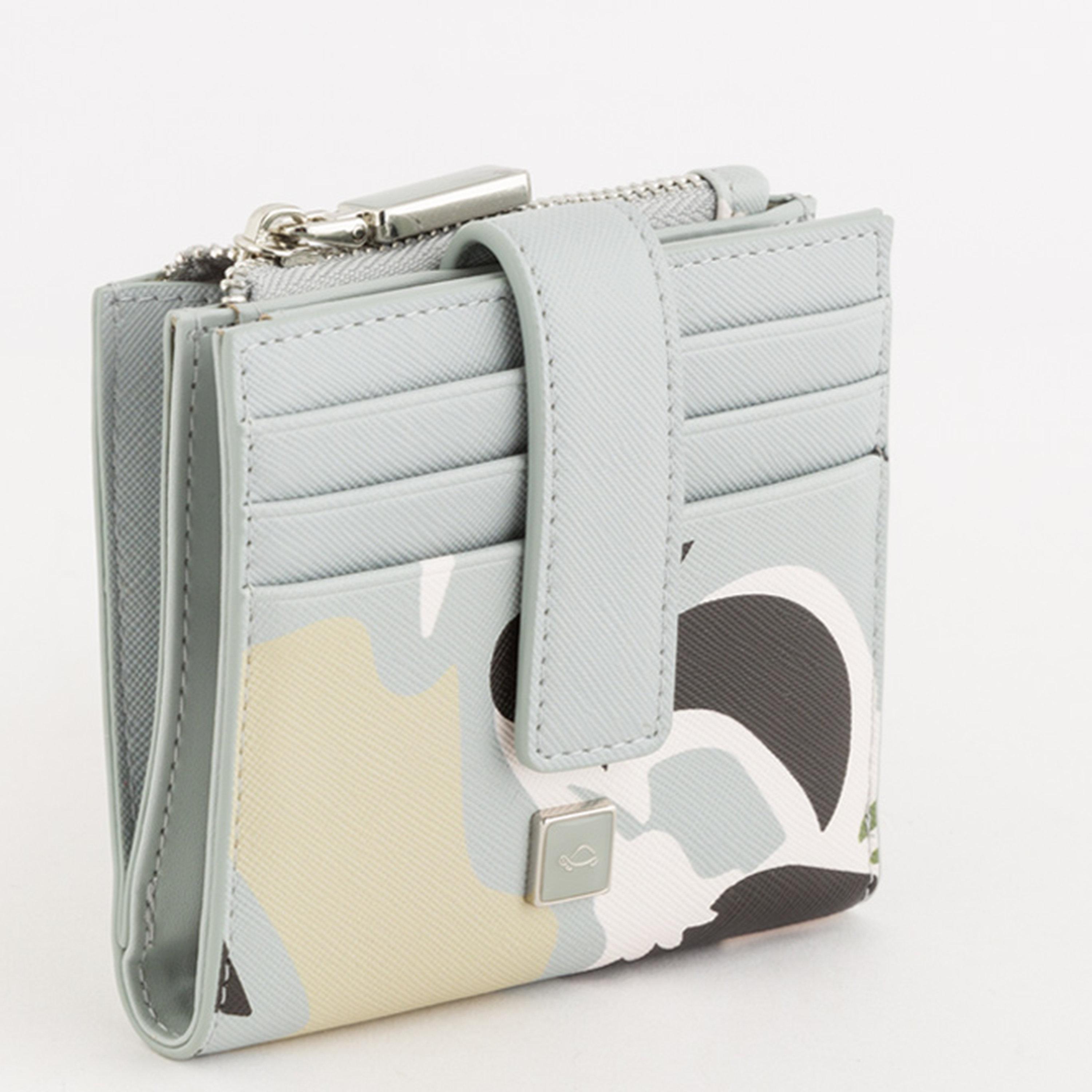 Carpisa Bouquet V1 Printed Wallet with Zipper closure | 11 X 2 X 10 CM-women-bagsandwallets-wallets-image-4