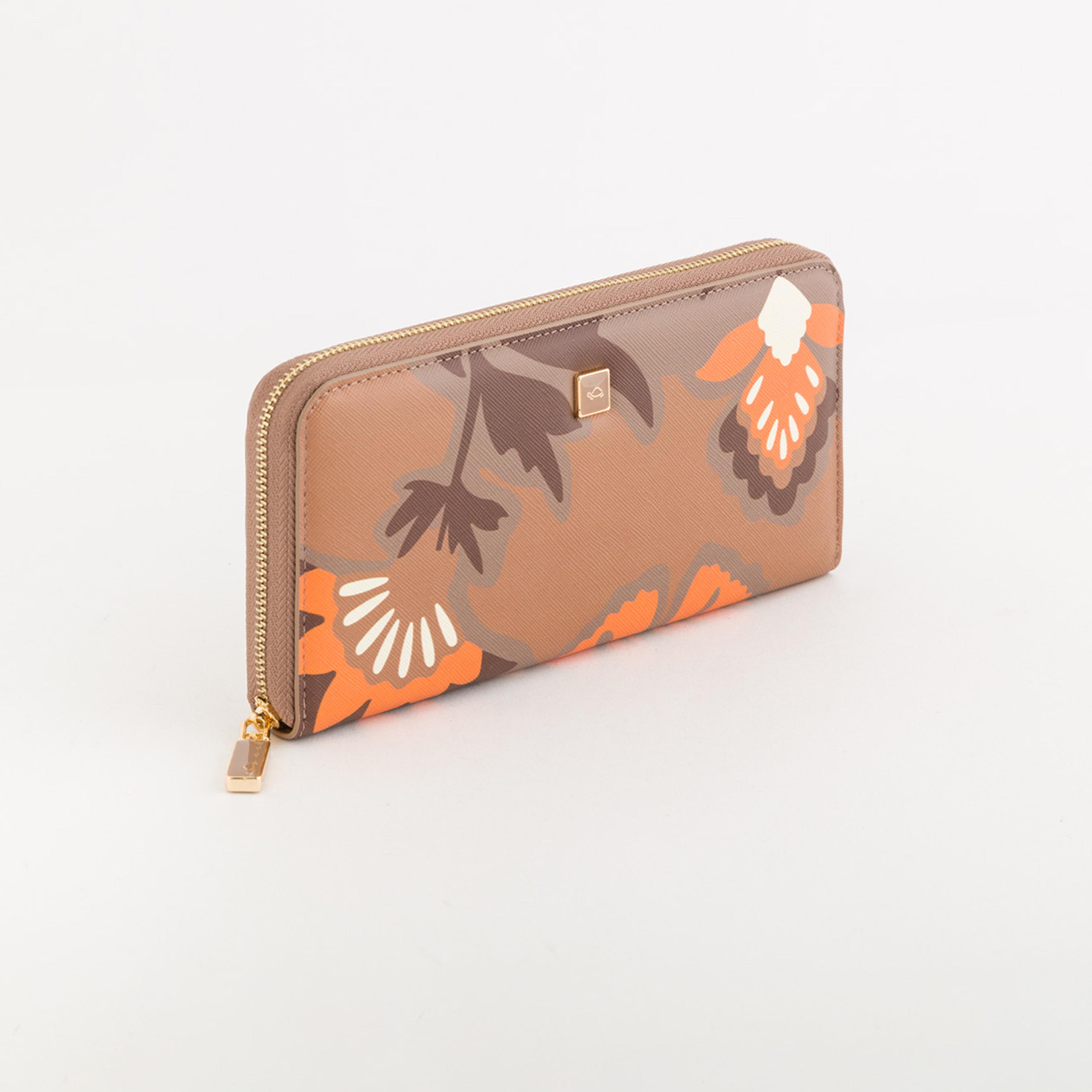 Carpisa Bouquet V1 Printed Wallet with Zipper closure | 19.5 X 2.5 X 10 CM-women-bagsandwallets-wallets-image-1