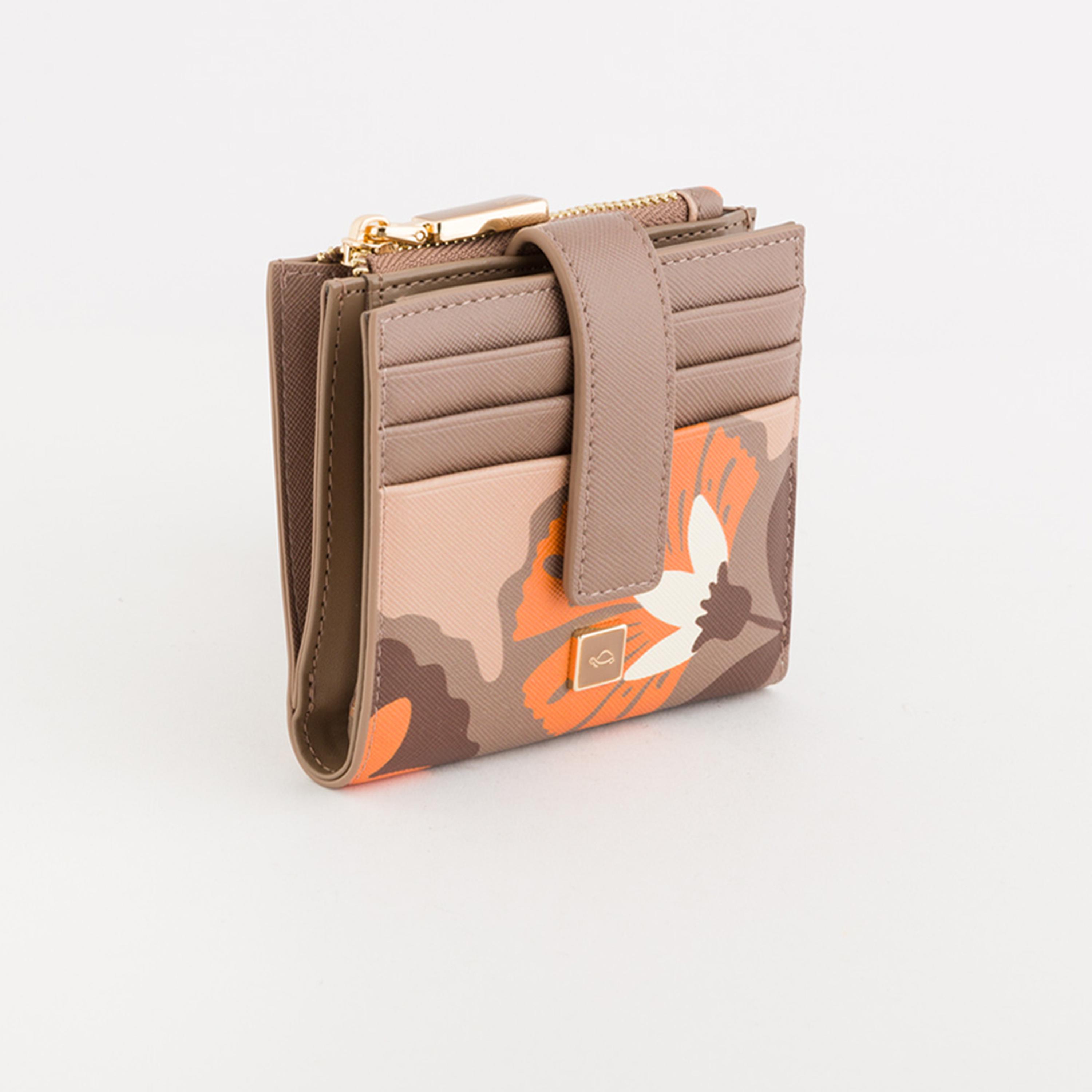Carpisa Bouquet V1 Printed Wallet with Zipper closure | 11 X 2 X 10 CM-women-bagsandwallets-wallets-image-1