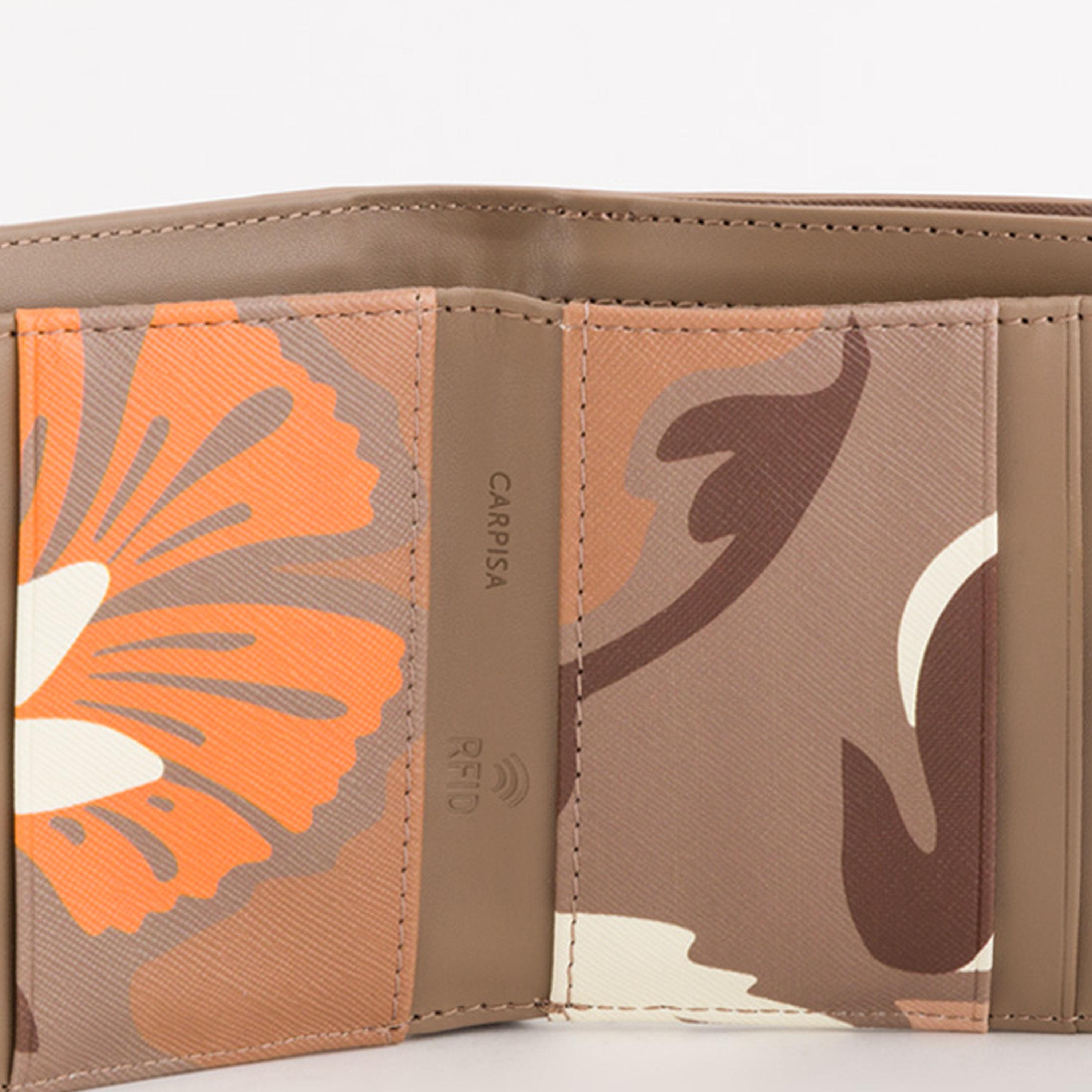 Carpisa Bouquet V1 Printed Wallet with Zipper closure | 11 X 2 X 10 CM-women-bagsandwallets-wallets-image-3