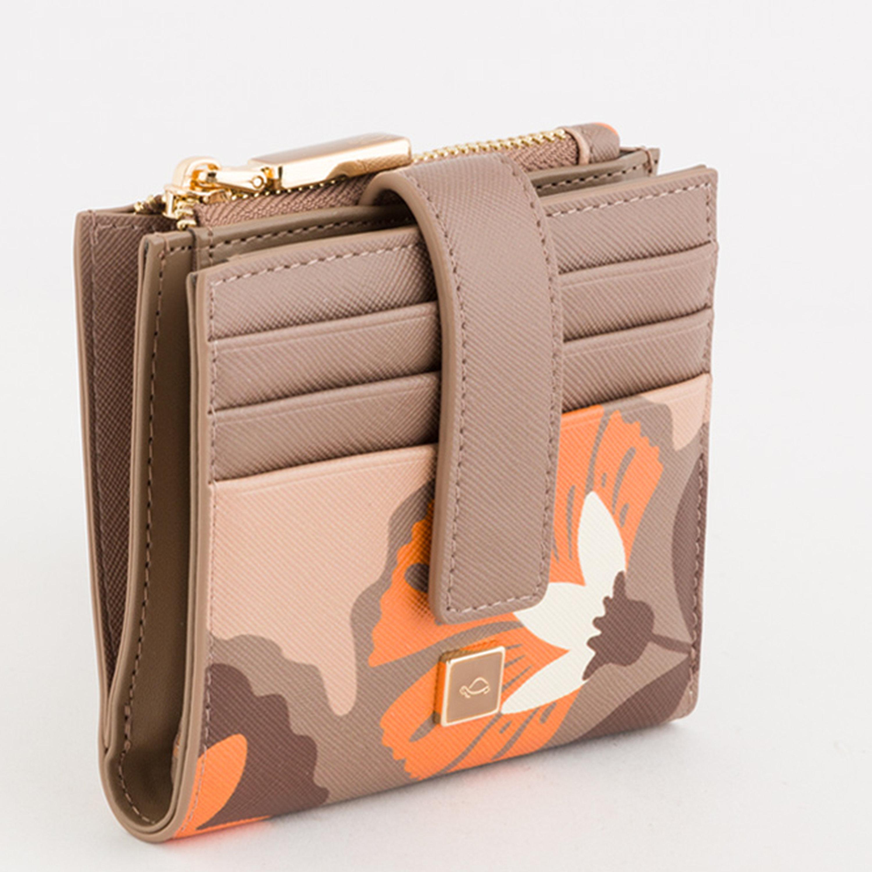 Carpisa Bouquet V1 Printed Wallet with Zipper closure | 11 X 2 X 10 CM-women-bagsandwallets-wallets-image-4