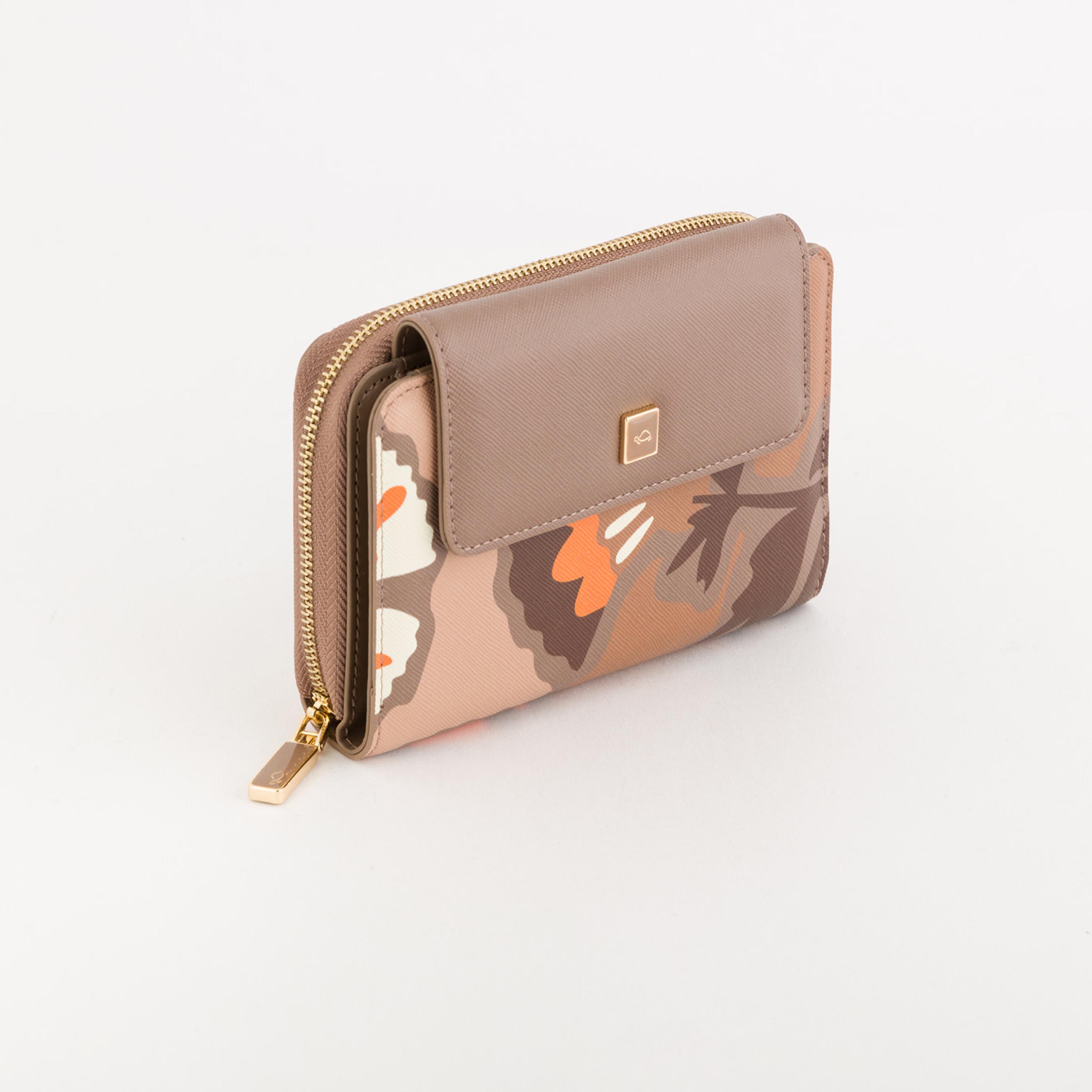 Carpisa Bouquet V1 Printed Wallet with Zipper closure | 16 X 3 X 10 CM-women-bagsandwallets-wallets-image-1