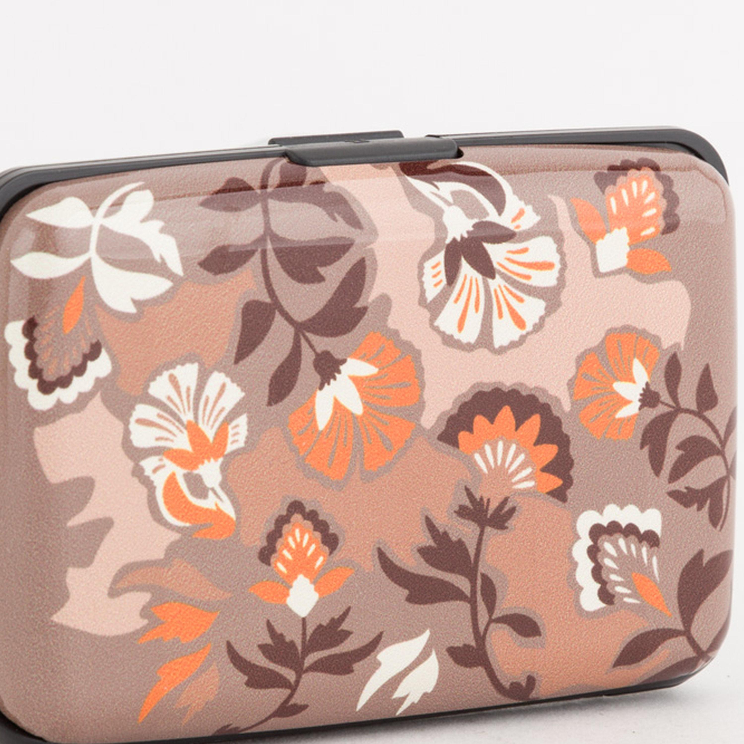 Carpisa Bouquet Printed Coin Purse with Clasp closure | 11 X 2 X 7.5 CM-women-bagsandwallets-wallets-image-4