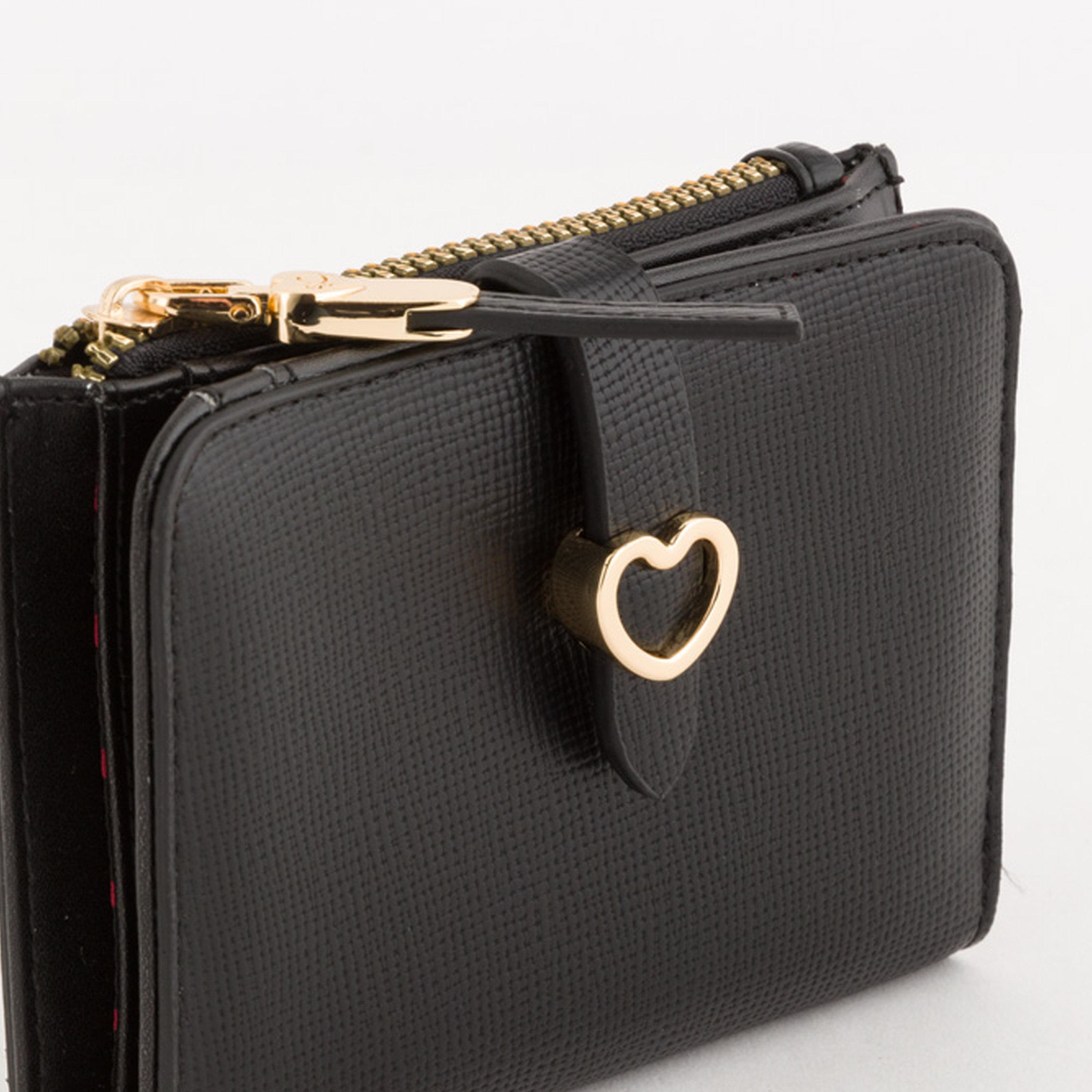 Carpisa Dalia V3 Textured Wallet with Zipper closure | 12 X 1.5 X 9 CM-women-bagsandwallets-wallets-image-4