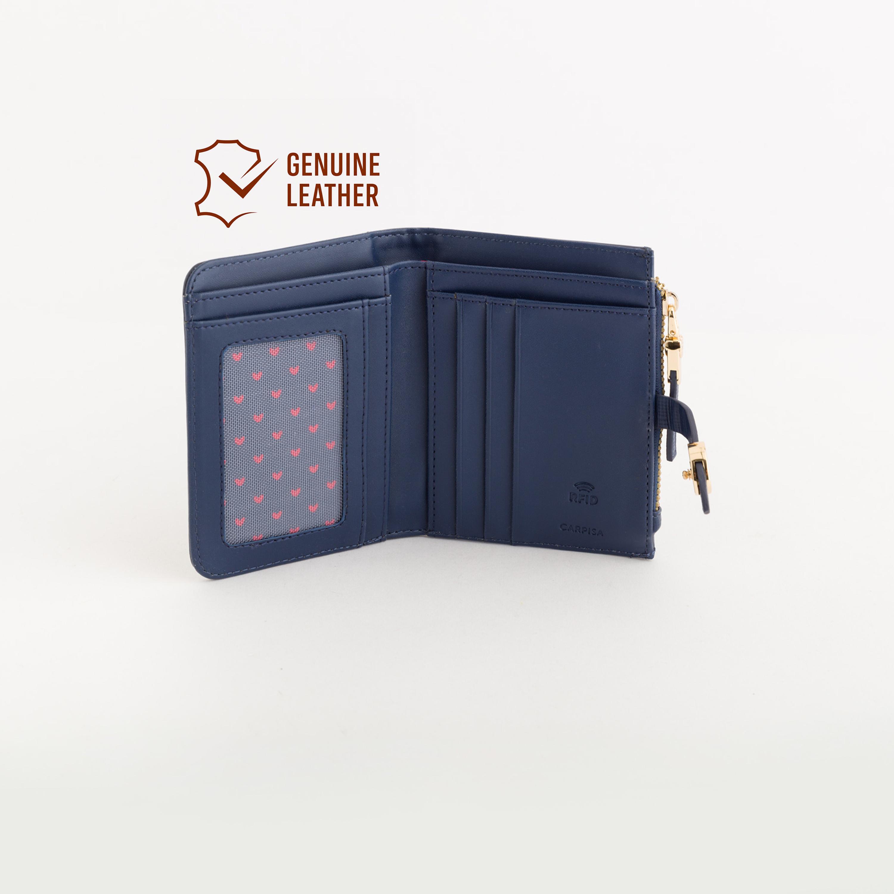 Carpisa Dalia V3 Textured Wallet with Zipper closure | 12 X 1.5 X 9 CM-women-bagsandwallets-wallets-image-2