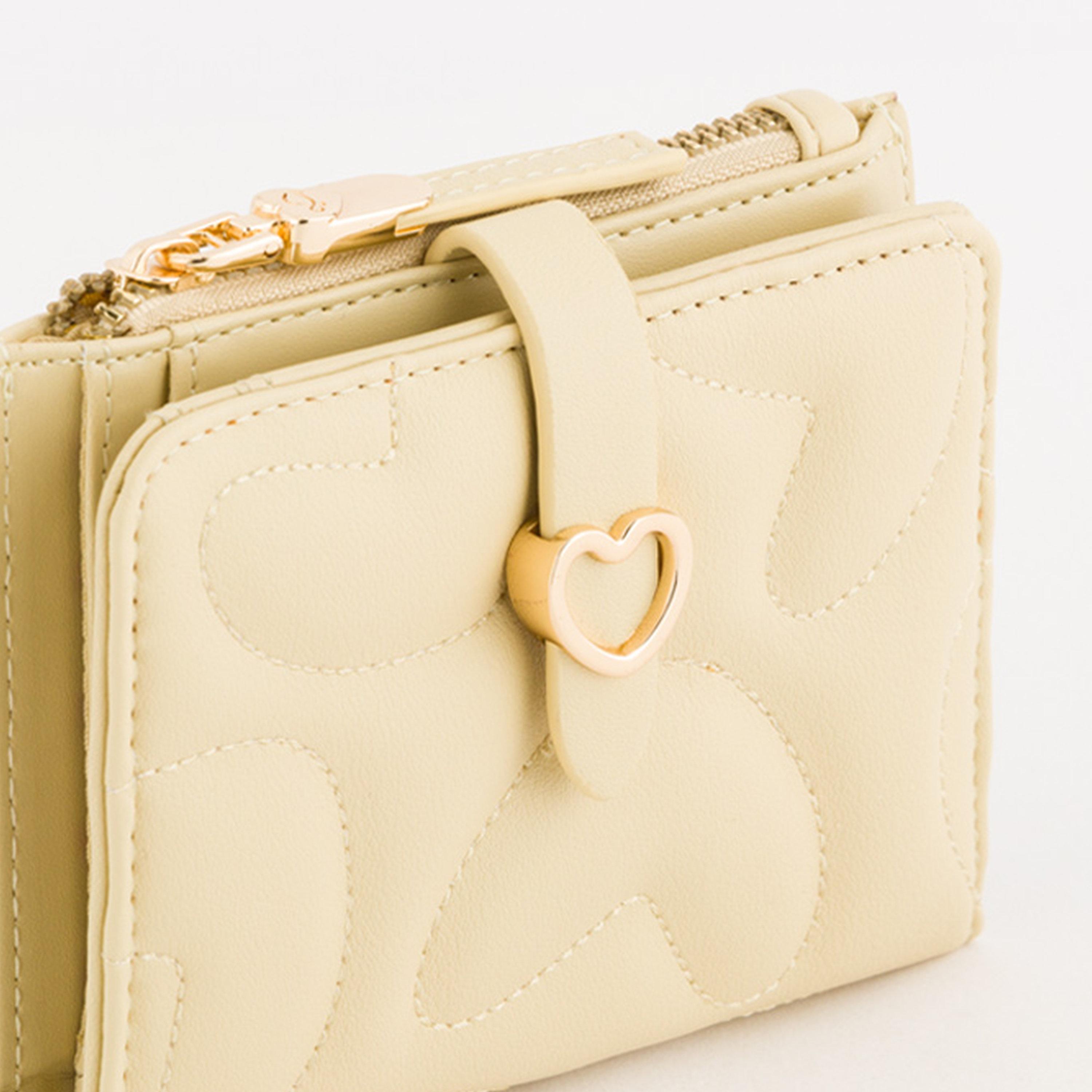 Carpisa Dalia V2 Textured Wallet with Zipper closure | 12 X 1.5 X 9 CM-women-bagsandwallets-wallets-image-4