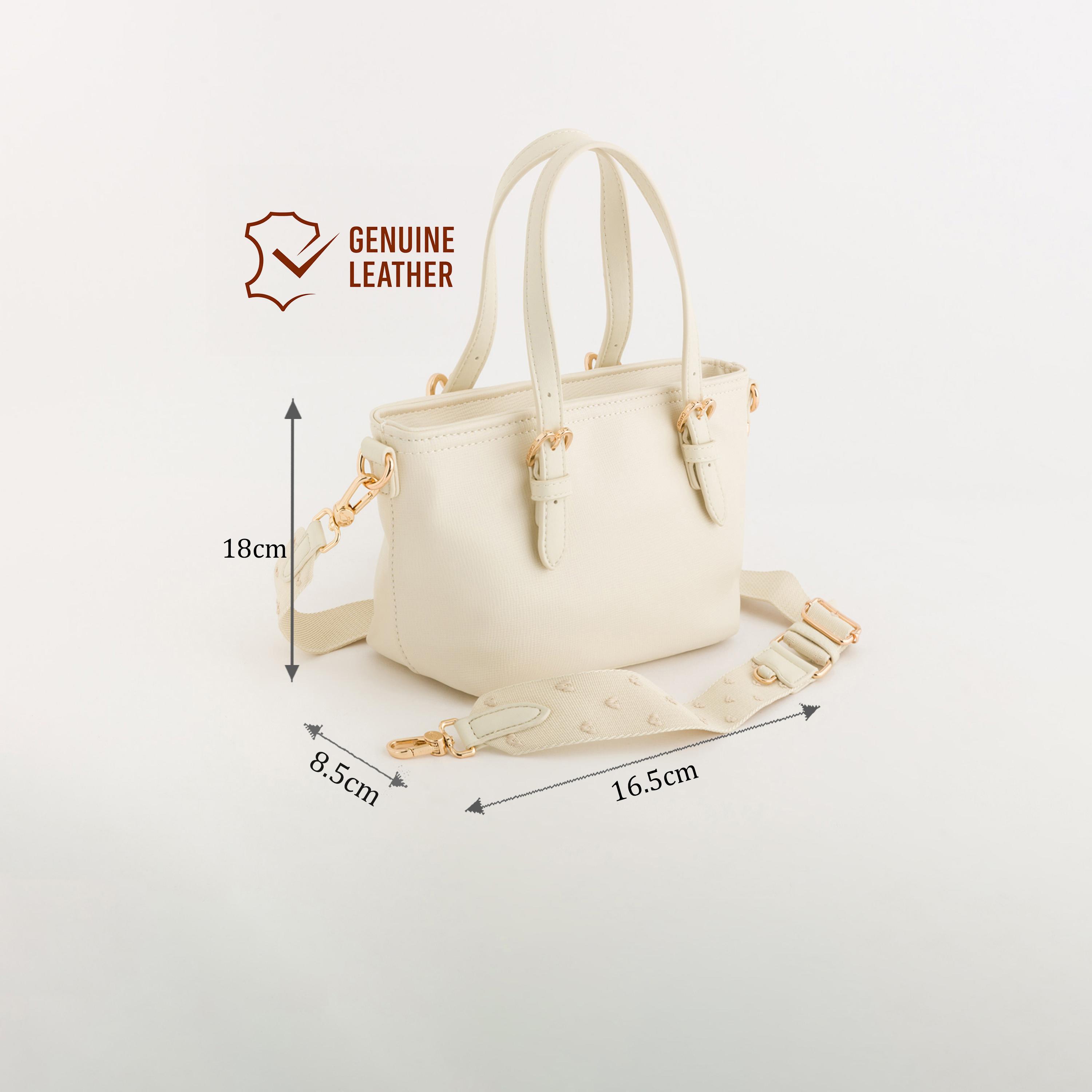 Carpisa Dalia V3 Textured Double Handle Satchel Bag with Zipper closure and Detachable Strap | 18 X 8.5 X 16.5 CM-women-bagsandwallets-handbags-image-2