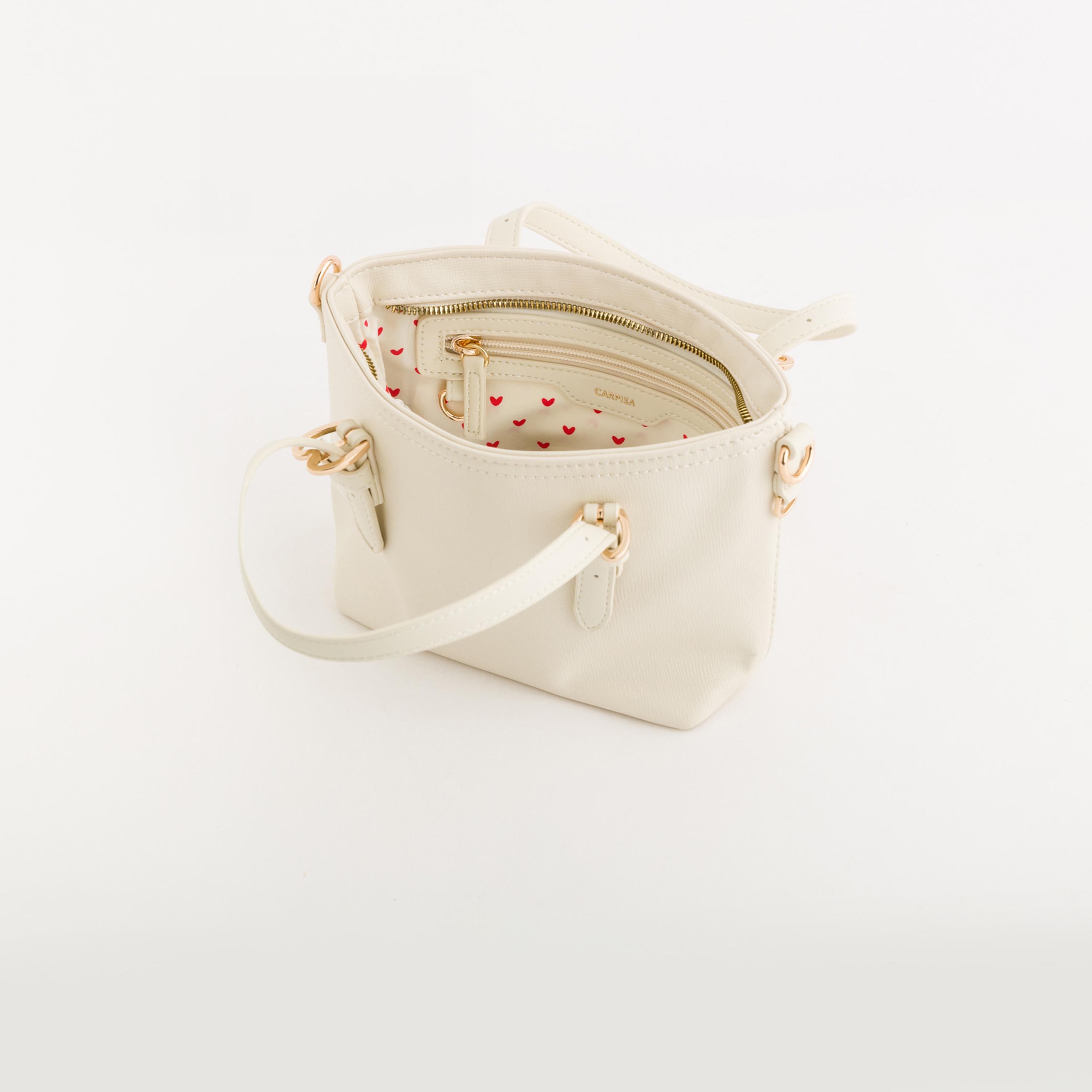 Carpisa Dalia V3 Textured Double Handle Satchel Bag with Zipper closure and Detachable Strap | 18 X 8.5 X 16.5 CM-women-bagsandwallets-handbags-image-3