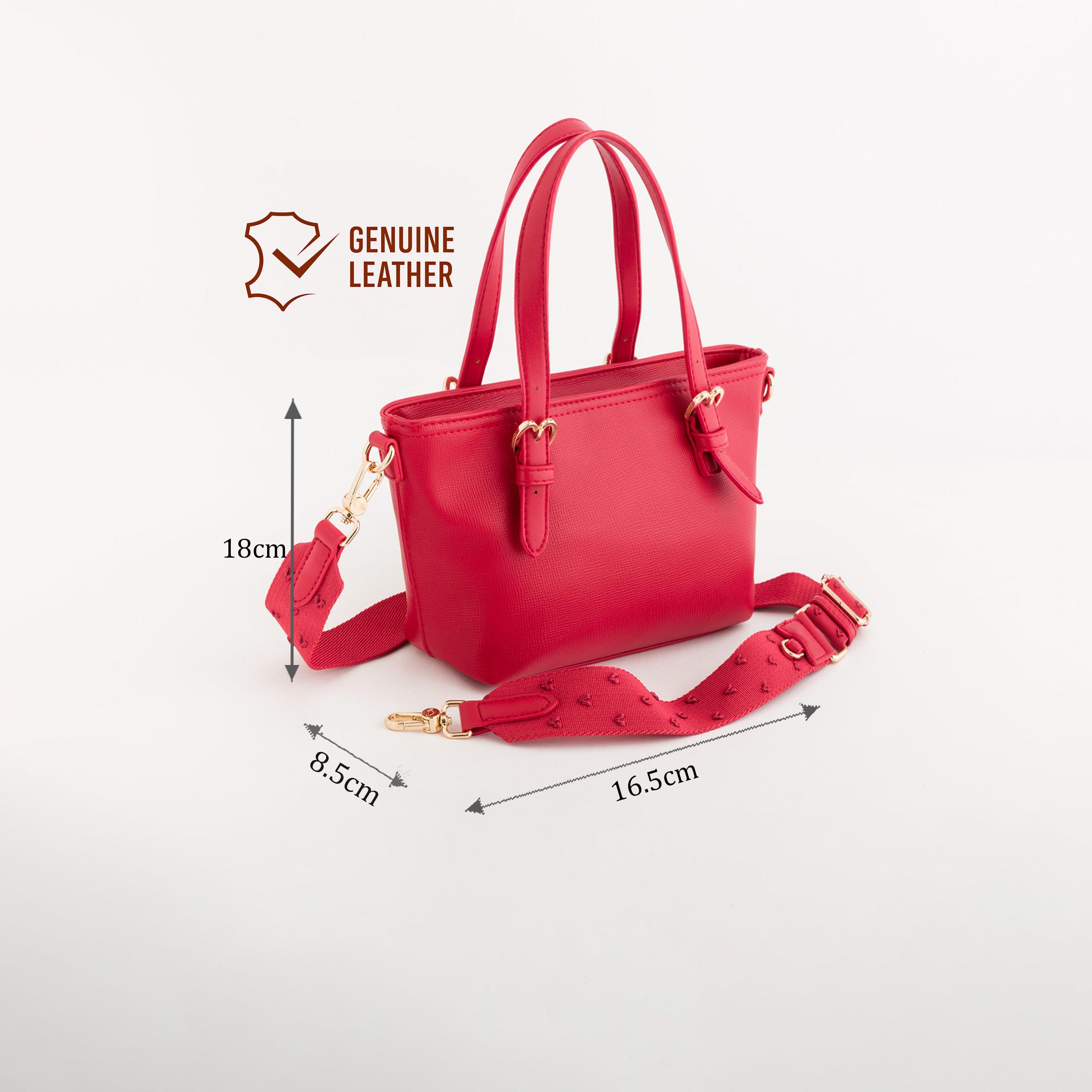 Carpisa Dalia V3 Textured Double Handle Satchel Bag with Zipper closure and Detachable Strap | 18 X 8.5 X 16.5 CM-women-bagsandwallets-handbags-image-2