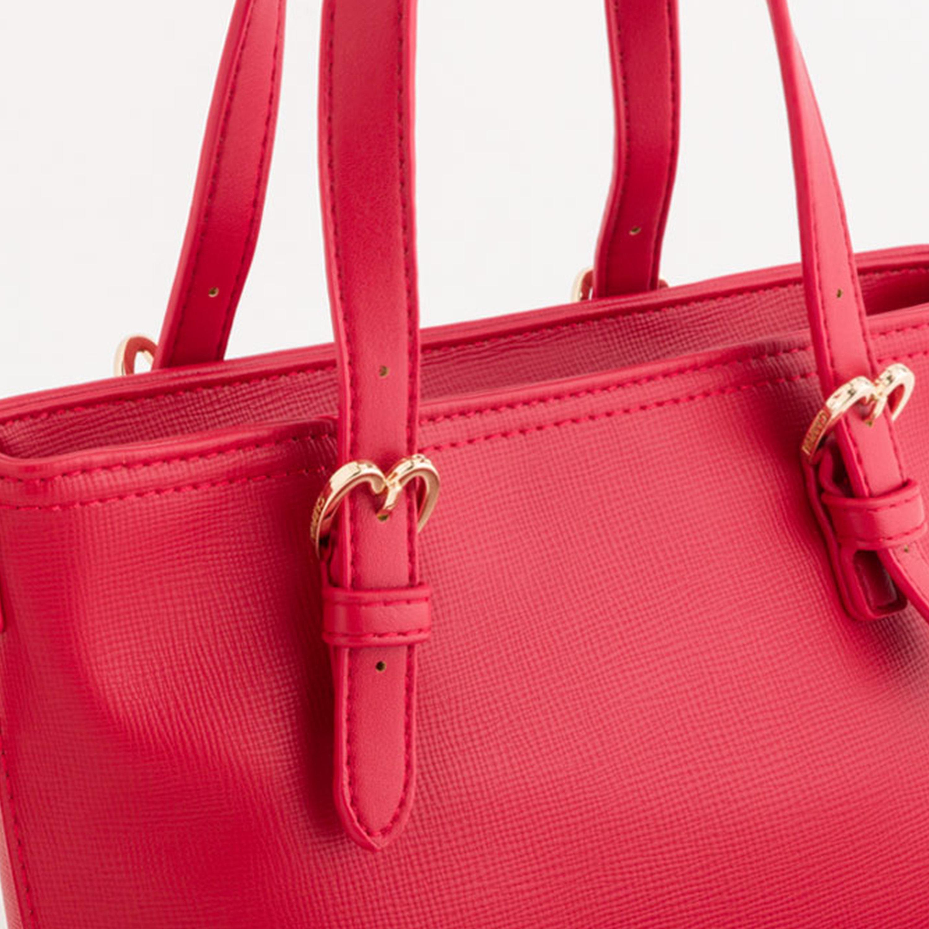 Carpisa Dalia V3 Textured Double Handle Satchel Bag with Zipper closure and Detachable Strap | 18 X 8.5 X 16.5 CM-women-bagsandwallets-handbags-image-5