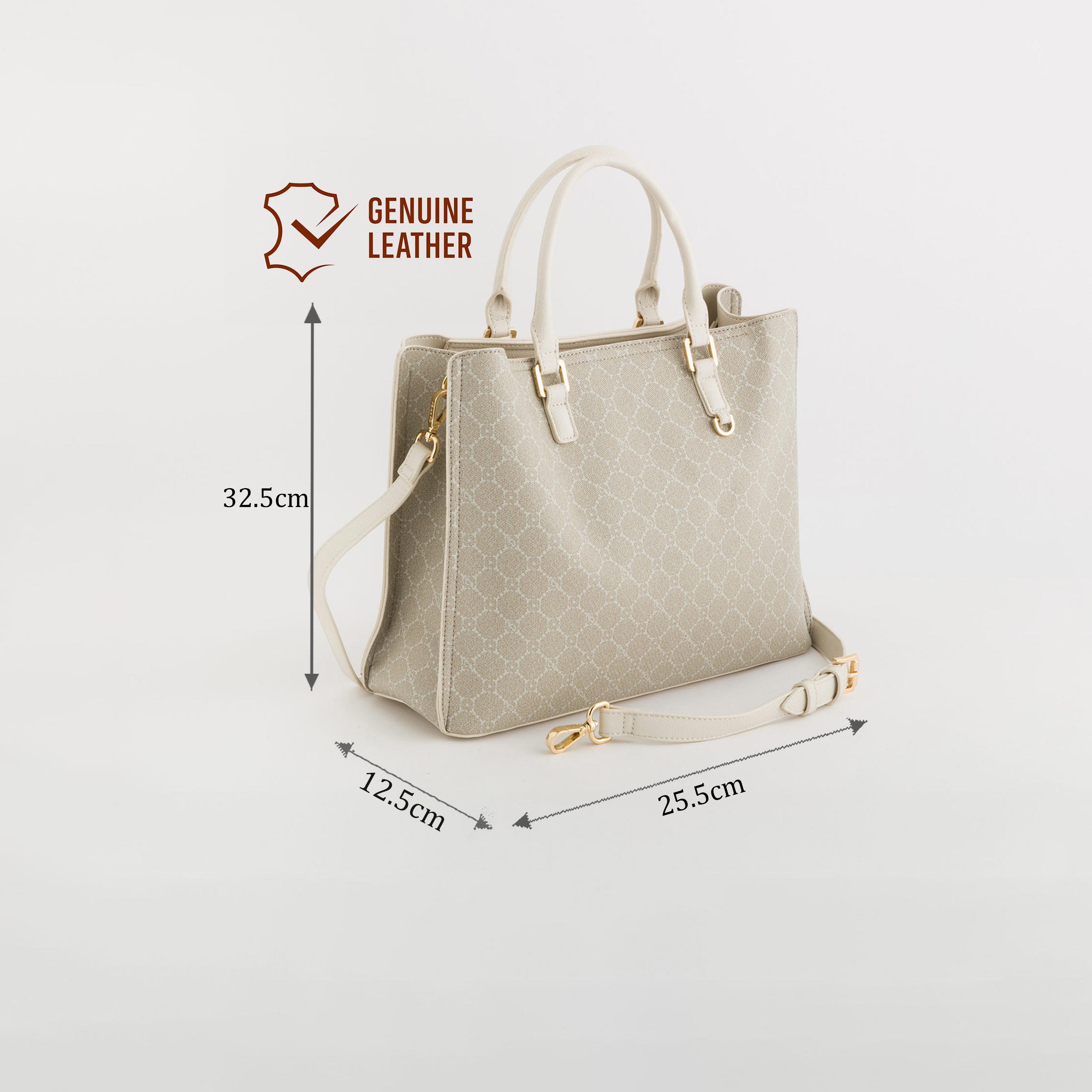 Carpisa Diana Spring Printed Double Handle Tote Bag with Zipper closure and Detachable Strap | 32.5 X 12.5 X 25.5 CM-women-bagsandwallets-handbags-image-2