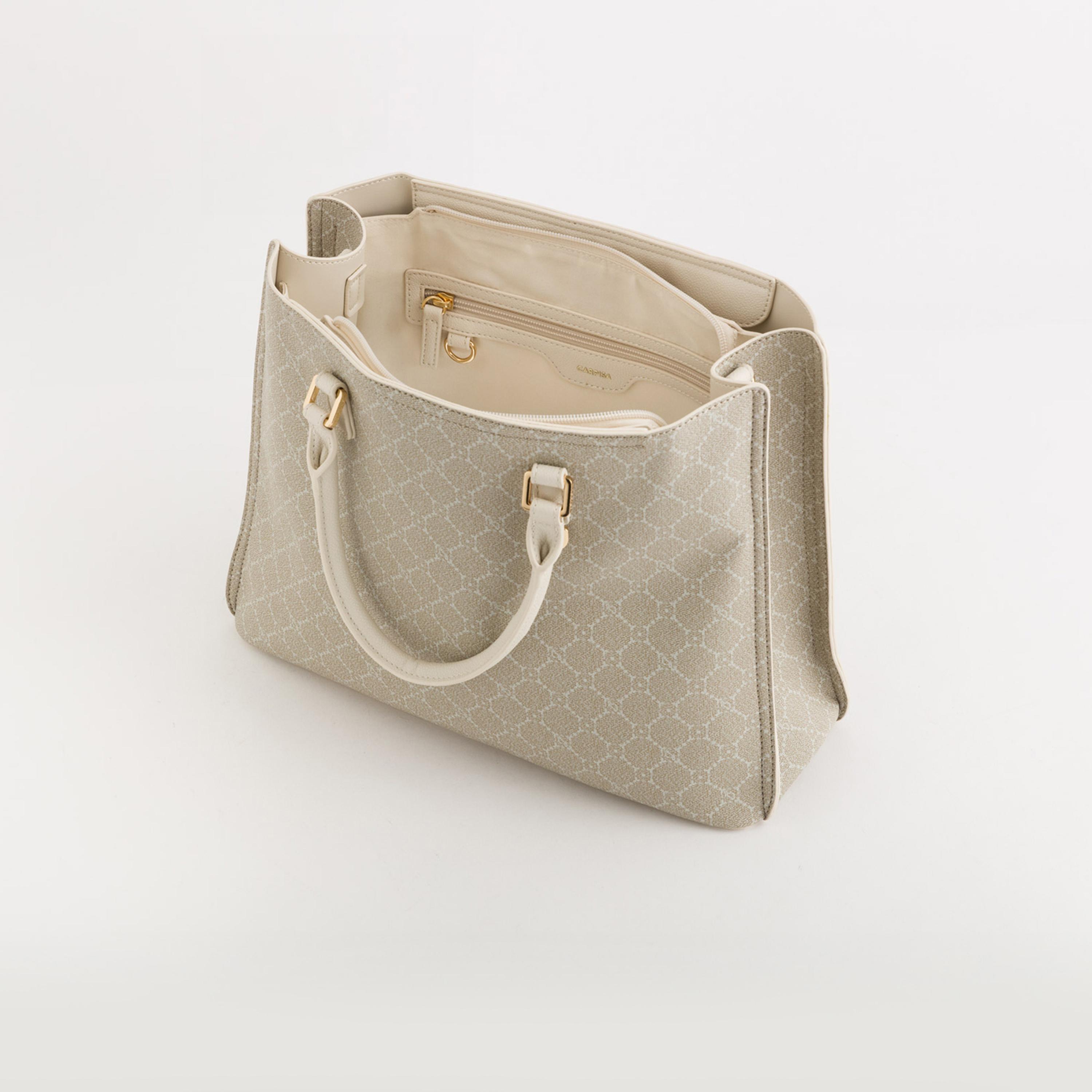 Carpisa Diana Spring Printed Double Handle Tote Bag with Zipper closure and Detachable Strap | 32.5 X 12.5 X 25.5 CM-women-bagsandwallets-handbags-image-3