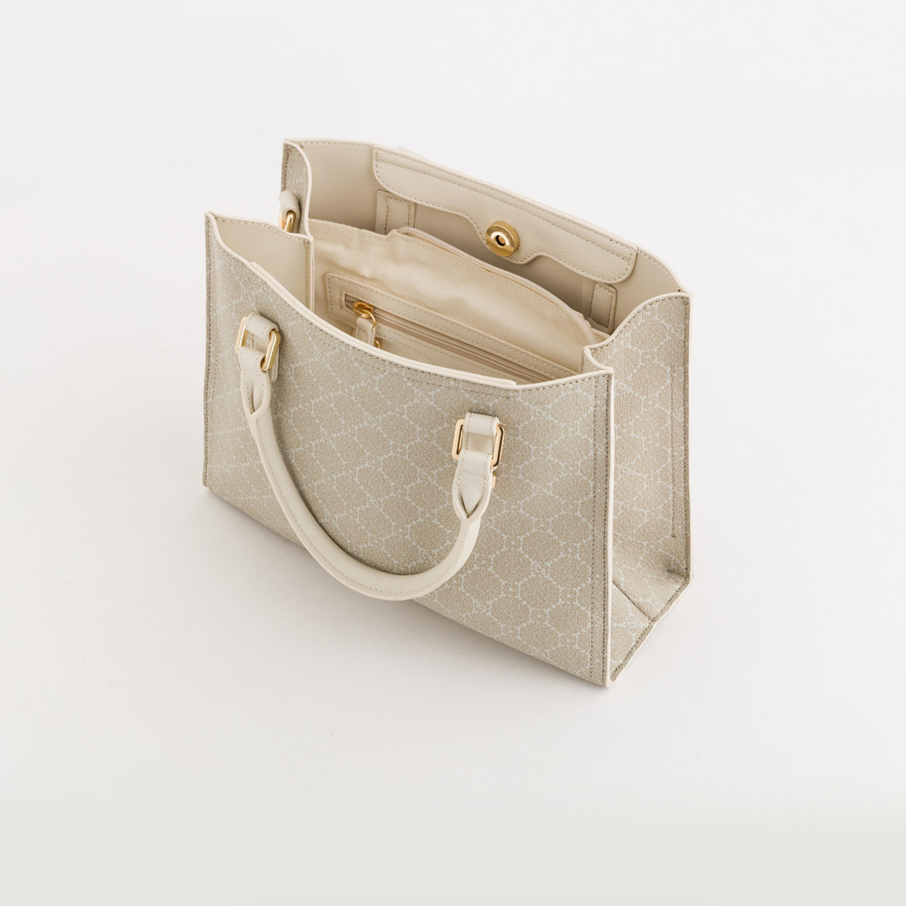 Carpisa Diana Spring Printed Double Handle Tote Bag with Magnetic closure and Detachable Strap | 26 X 11 X 21 CM-women-bagsandwallets-handbags-image-3