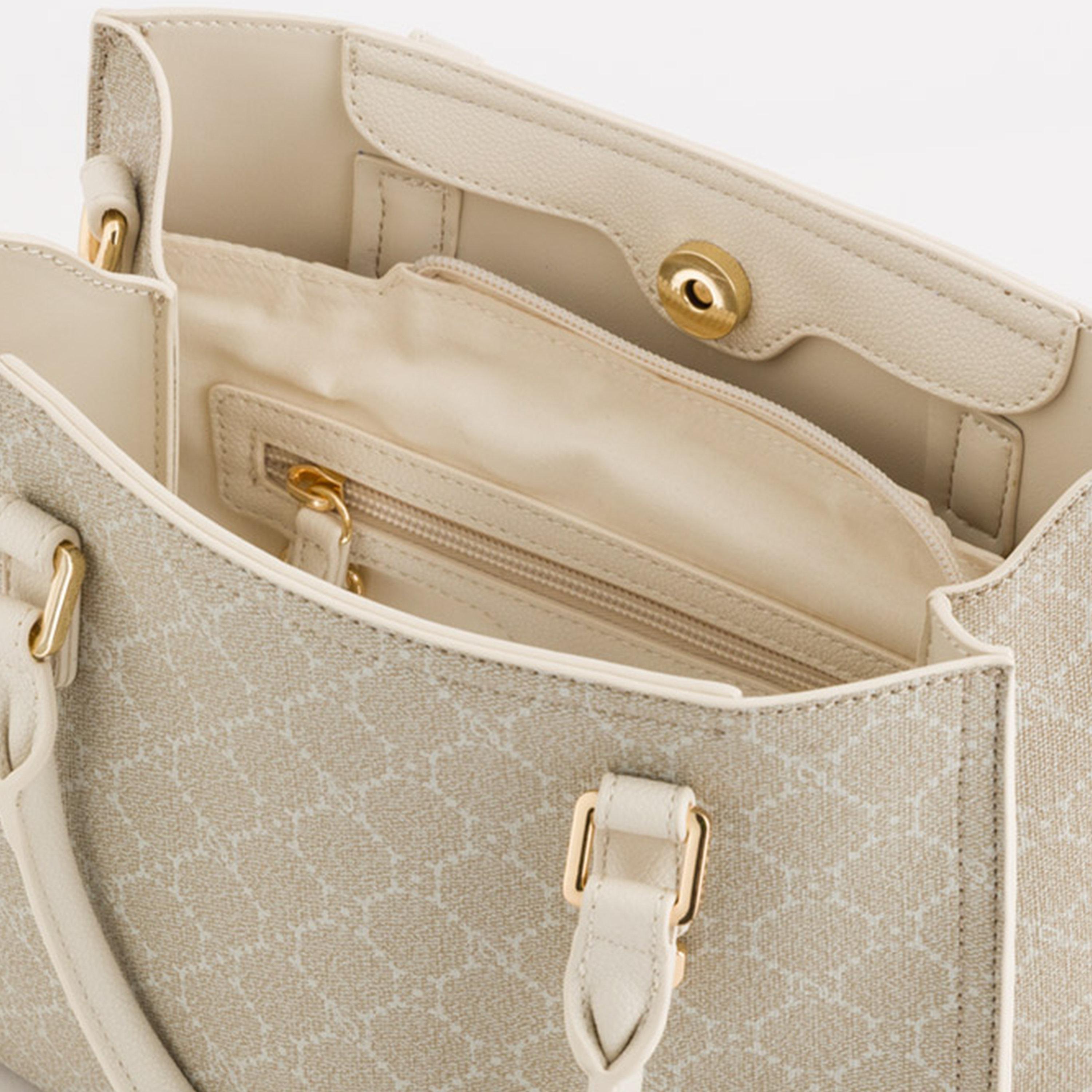 Carpisa Diana Spring Printed Double Handle Tote Bag with Magnetic closure and Detachable Strap | 26 X 11 X 21 CM-women-bagsandwallets-handbags-image-4