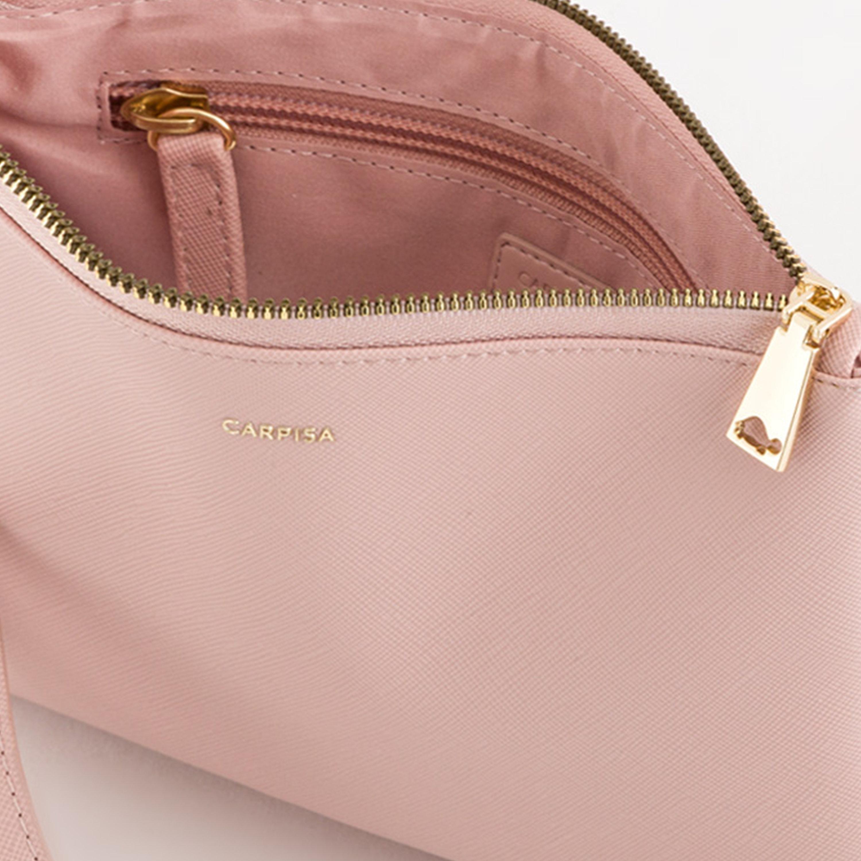 كاربيسا - شنطة لوتو في2 ملمس مميز مع سحاب للإغلاق | 22 × 14 سم-women-bagsandwallets-handbags-image-3