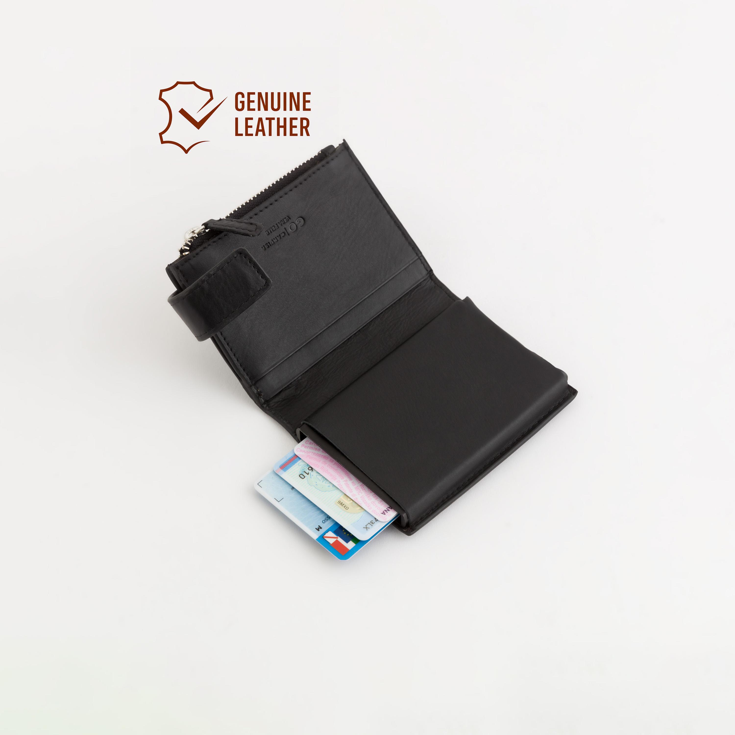 Carpisa Ilasy New Plain Coin Purse with Zipper closure | 10 X 2 X 7 CM-men-beltsandwallets-wallets-image-2