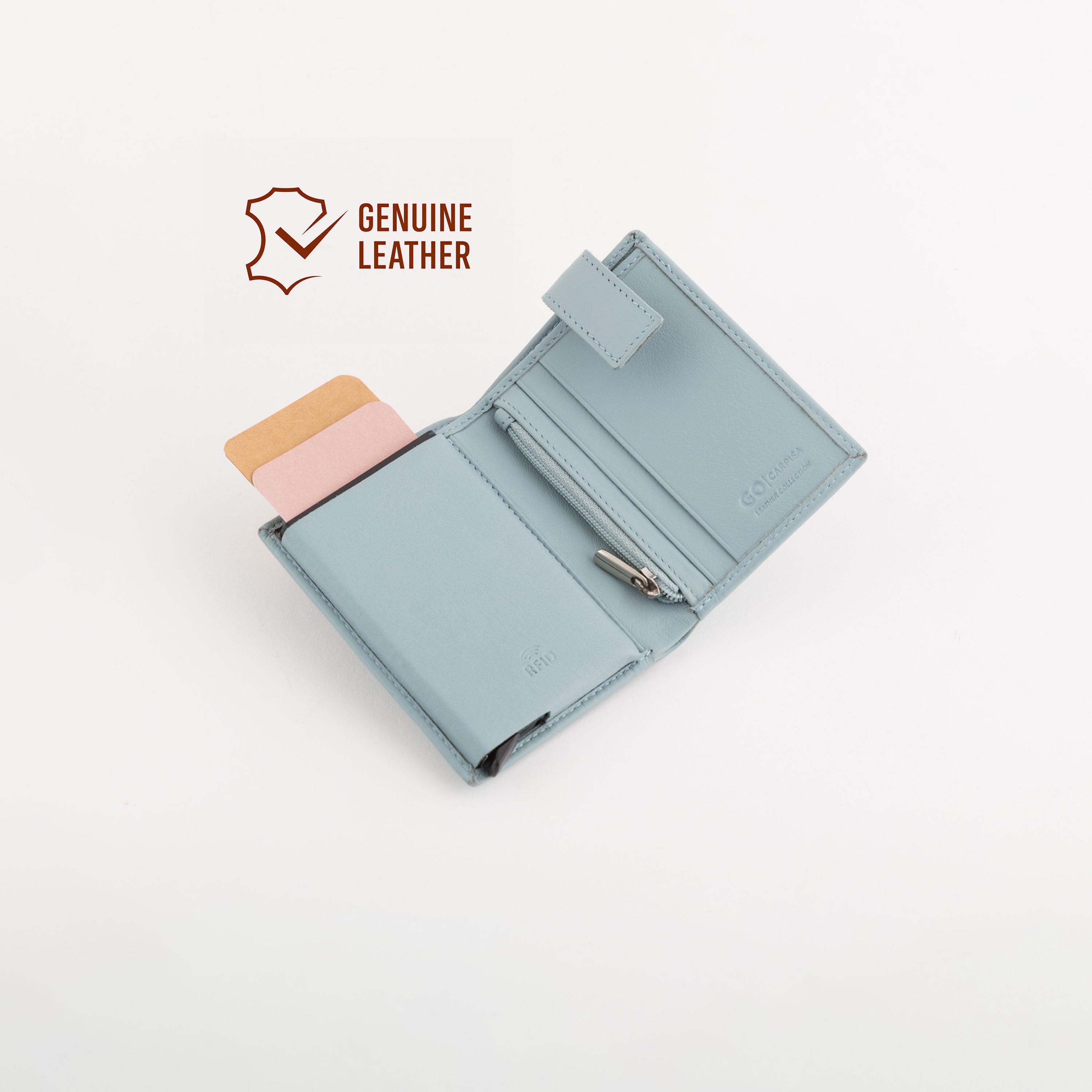 Carpisa Ilasy New Plain Coin Purse with Zipper closure | 11 X 2 X 8 CM-men-beltsandwallets-wallets-image-2