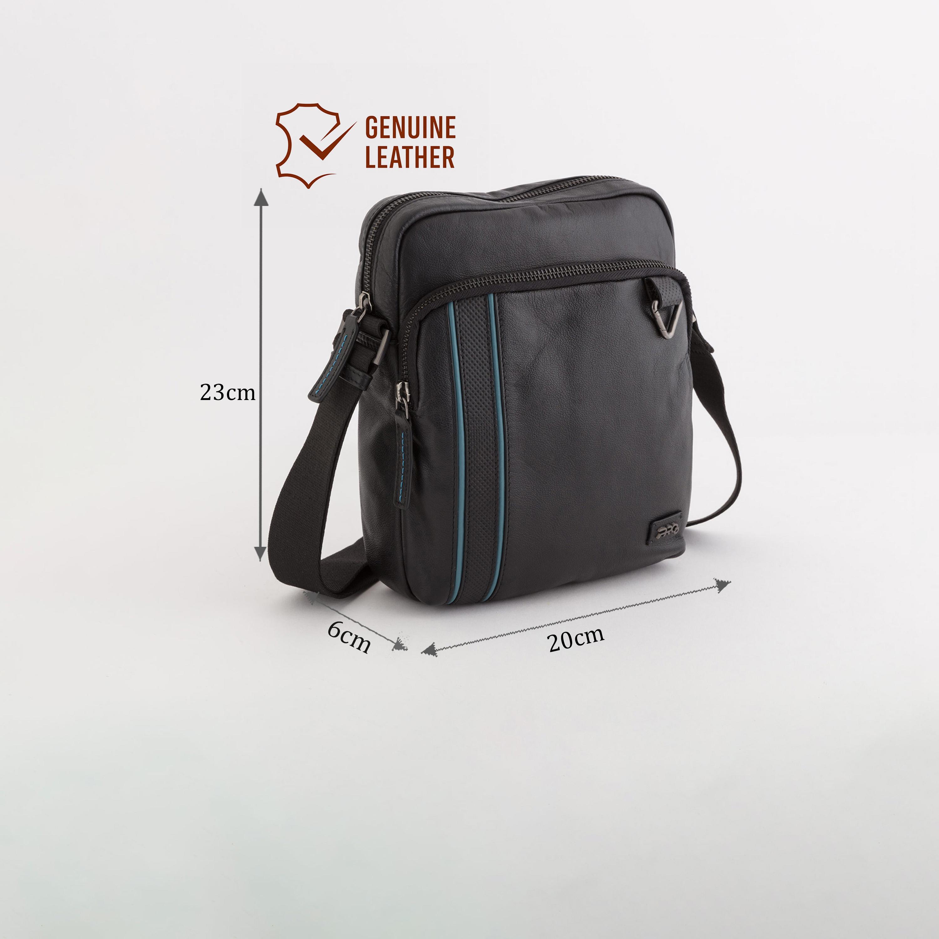 كاربيسا - شنطة كتف عادية أديكتد برو سحاب إغلاق وحزام قابل للتعديل | 23 × 6 × 20 سم-men-bags-image-4