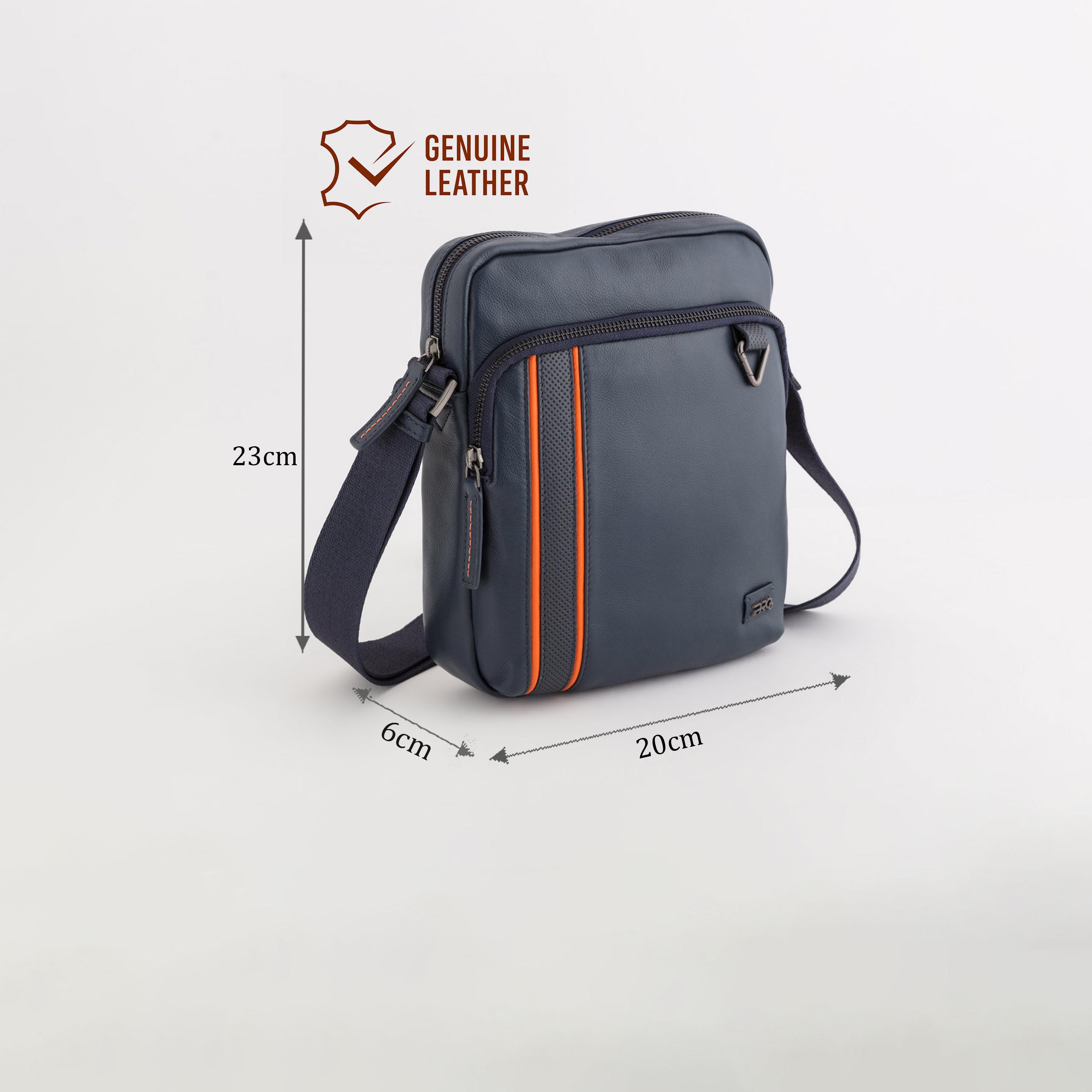 كاربيسا - شنطة كتف عادية أديكتد برو سحاب إغلاق وحزام قابل للتعديل | 23 × 6 × 20 سم-men-bags-image-2