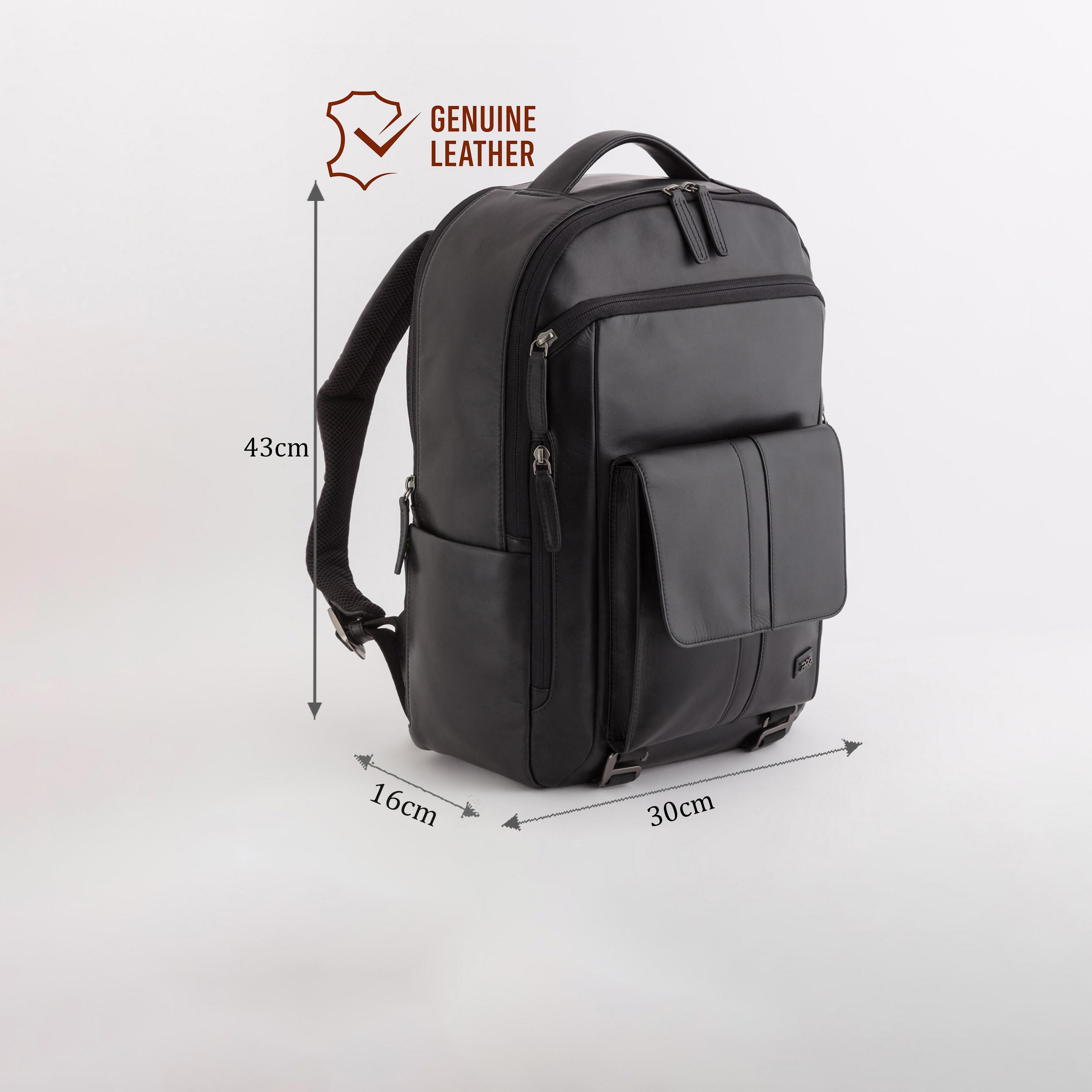 Carpisa | 17 Inches Backpack, Leather, Adjustable Strap | BPD0000154500101-travel-luggagesandbags-backpacks-image-2