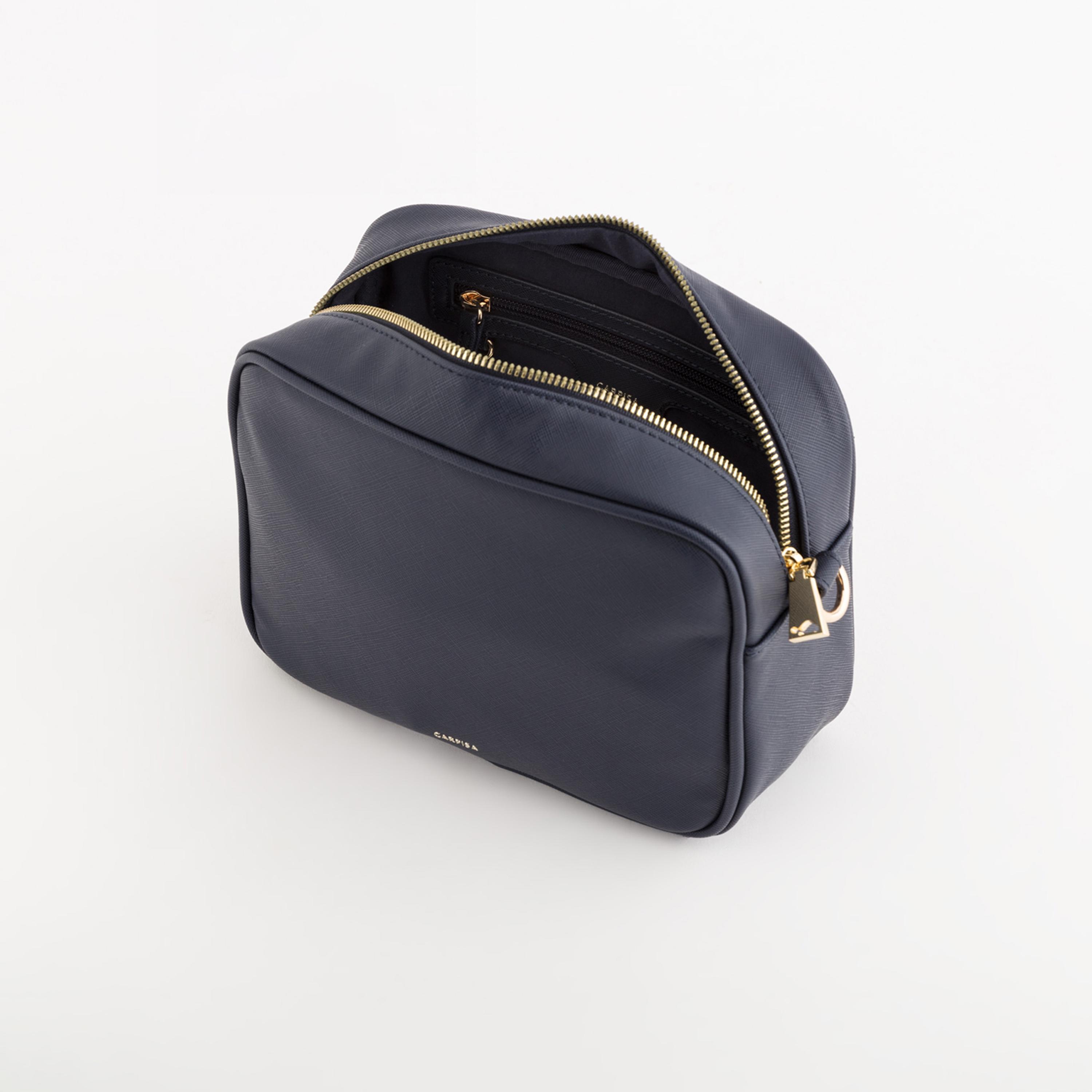 كاربيسا - شنطة لوتو في2 كروس مزخرفة بسحاب إغلاق وحزام قابل للإزالة | 23 × 8 × 18 سم-women-bagsandwallets-handbags-image-3