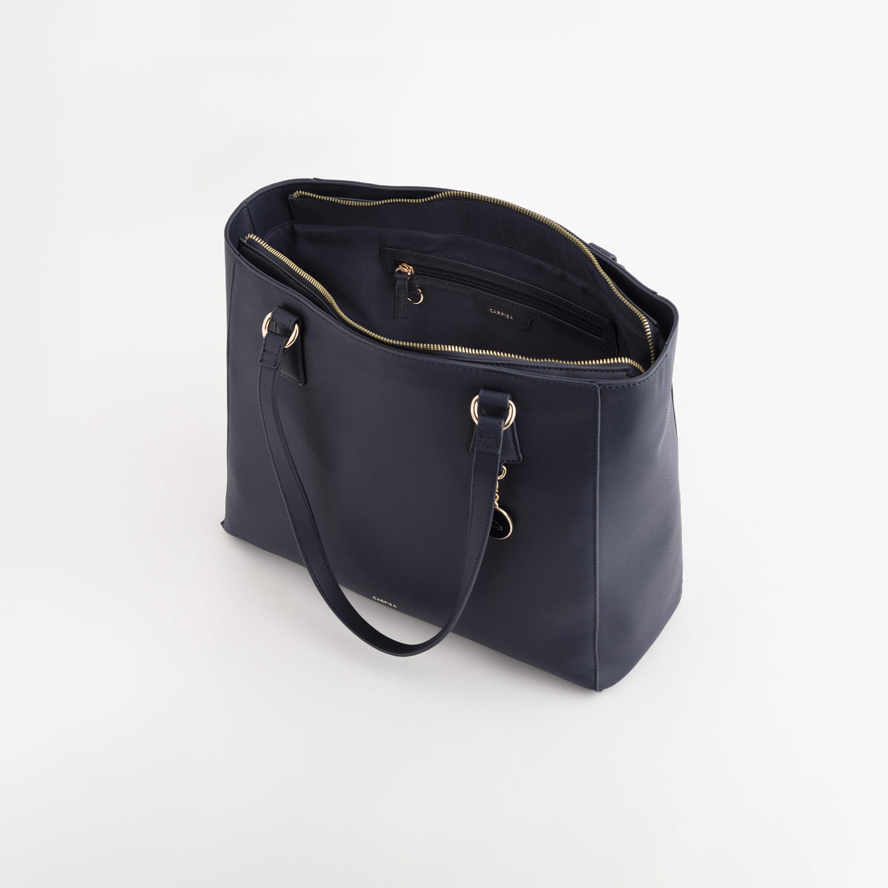Carpisa Loto V2 Textured Double Handle Tote Bag with Zipper closure | 33 X 13 X 29 CM-women-bagsandwallets-handbags-image-3