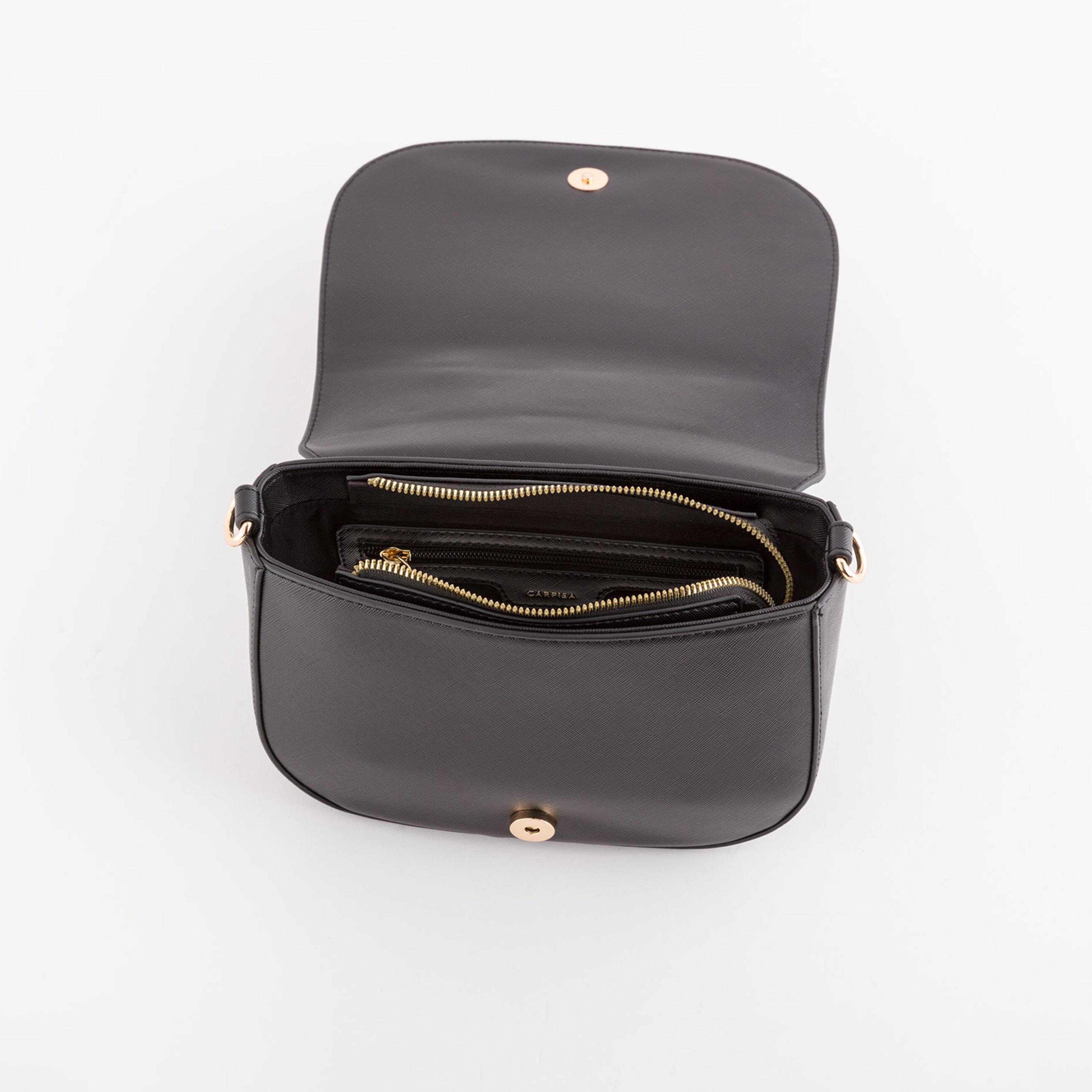 Carpisa Loto Textured Crossbody Bag with Flap closure and Detachable Strap | 22 X 7 X 15 CM-women-bagsandwallets-handbags-image-4