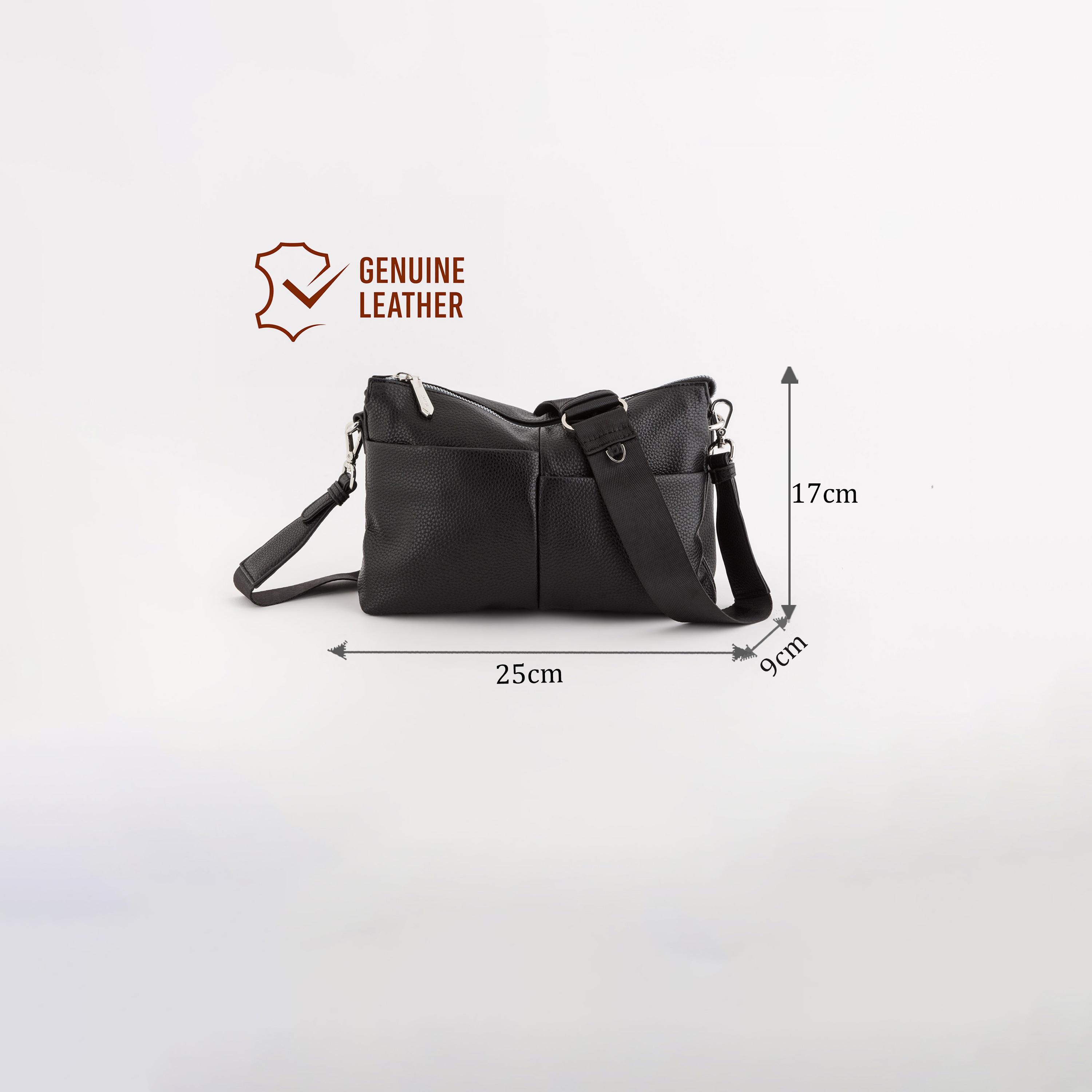 Carpisa Paloma Textured Crossbody Bag with Zipper closure and Detachable Strap | 25 X 9 X 17 CM-women-bagsandwallets-handbags-image-2