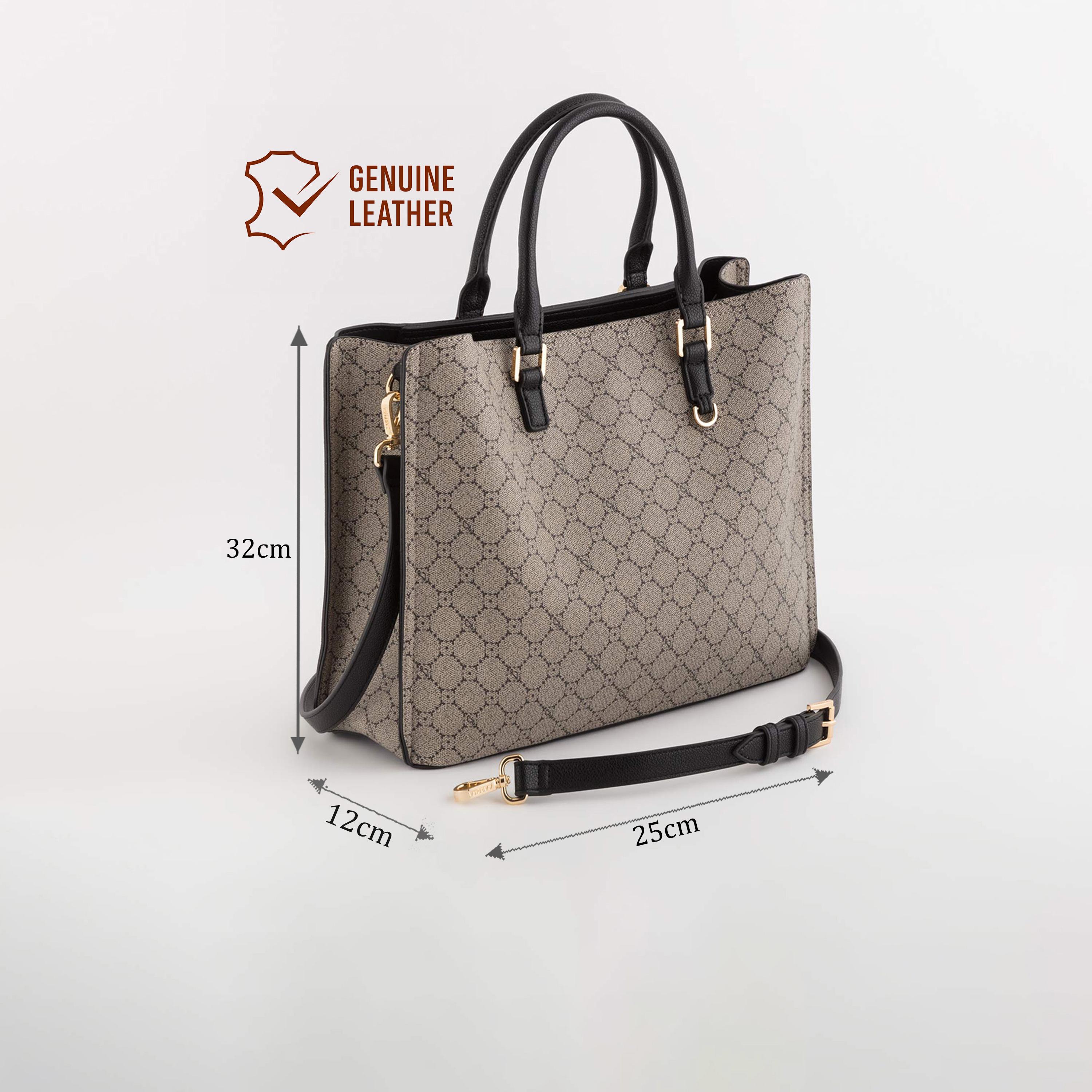 Carpisa Diana Printed Double Handle Tote Bag with Zipper closure and Detachable Strap | 32 X 12 X 25 CM-women-bagsandwallets-handbags-image-2
