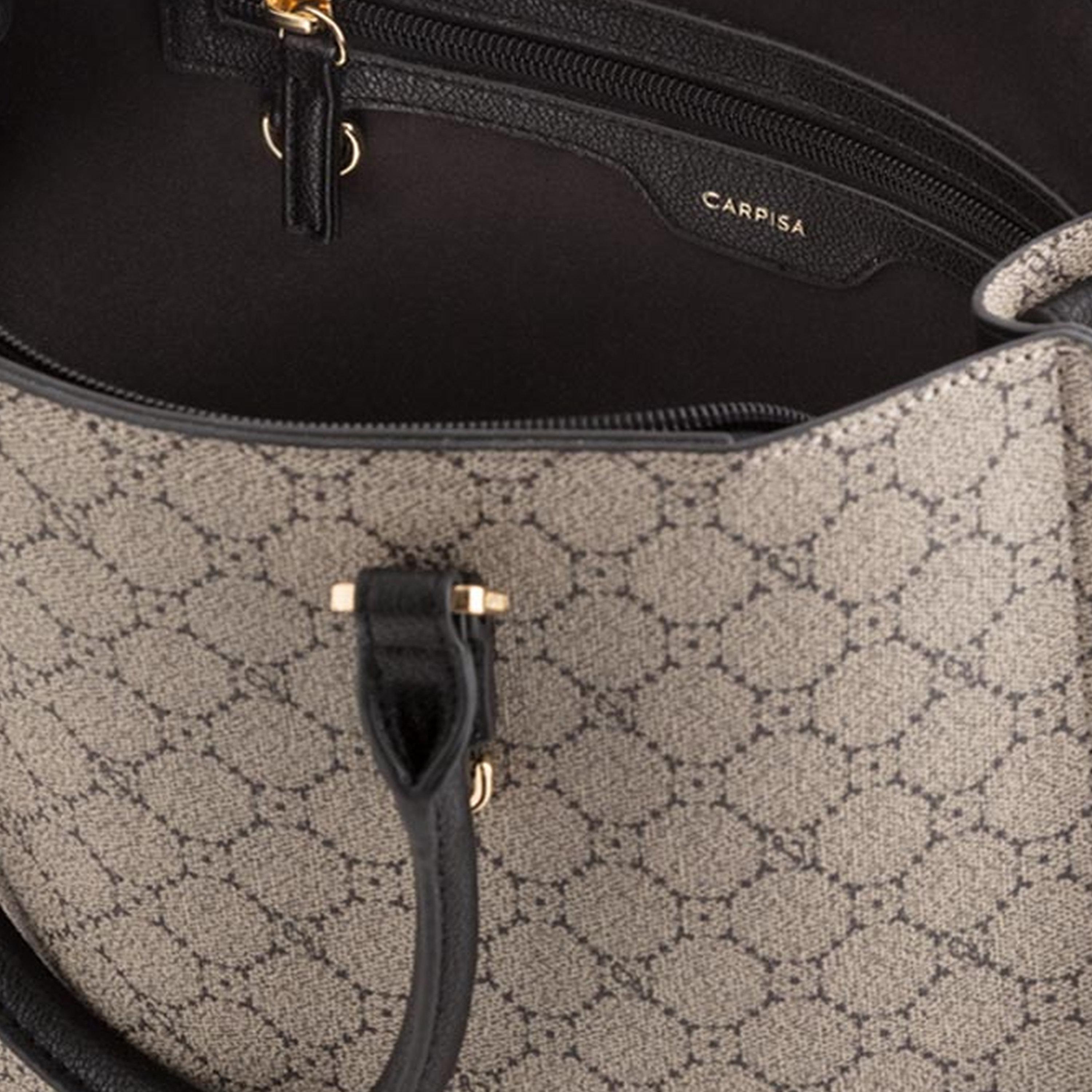 Carpisa Diana Printed Double Handle Tote Bag with Zipper closure and Detachable Strap | 32 X 12 X 25 CM-women-bagsandwallets-handbags-image-5