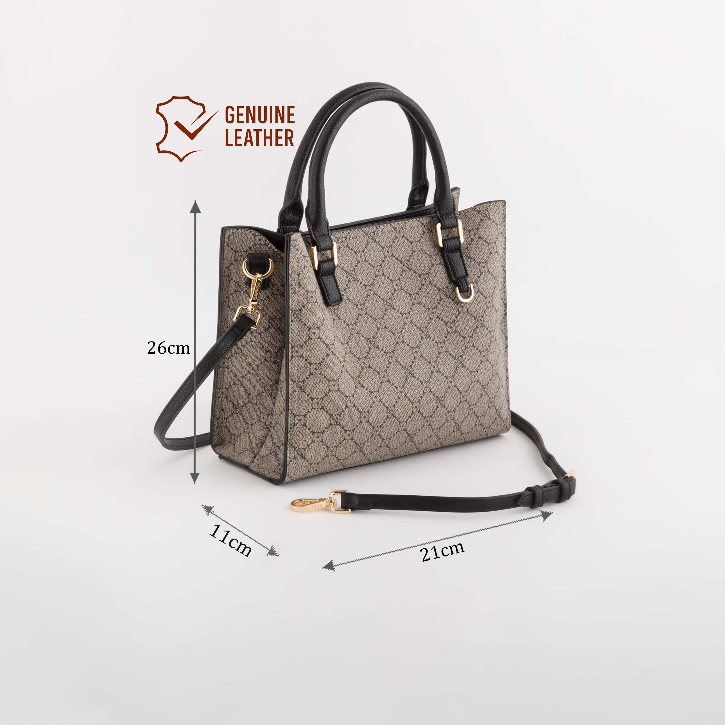 Carpisa Diana Printed Double Handle Tote Bag with Magnetic closure and Detachable Strap | 26 X 11 X 21 CM-women-bagsandwallets-handbags-image-2