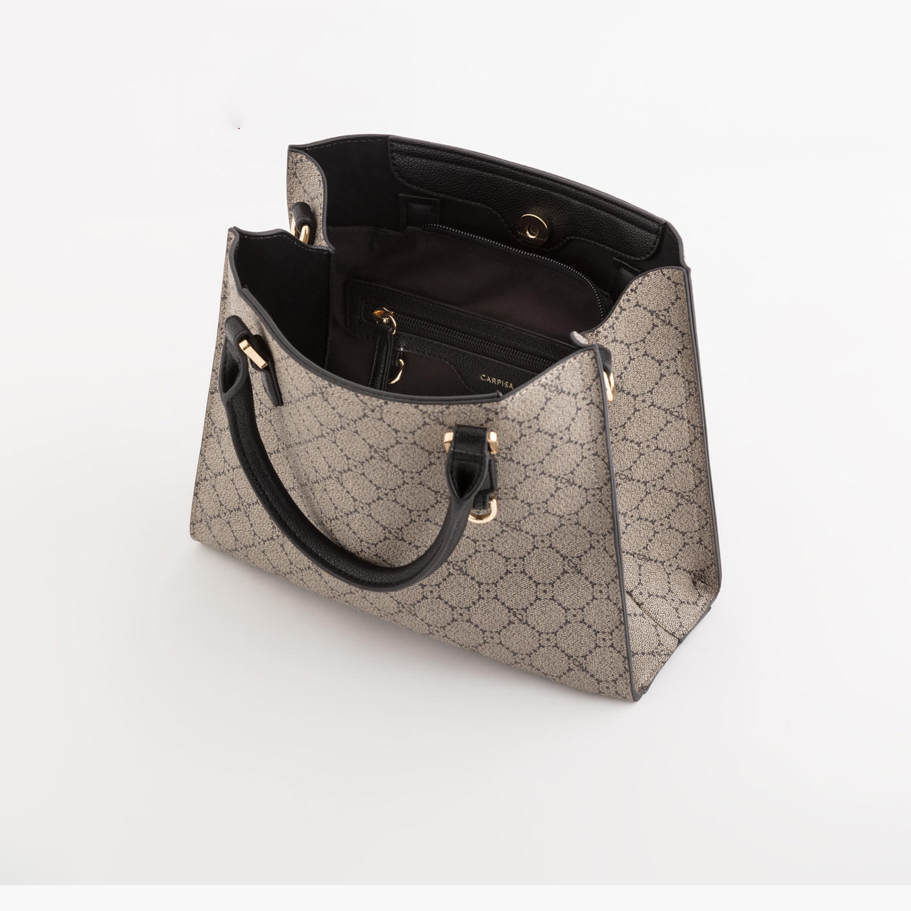 Carpisa Diana Printed Double Handle Tote Bag with Magnetic closure and Detachable Strap | 26 X 11 X 21 CM-women-bagsandwallets-handbags-image-3