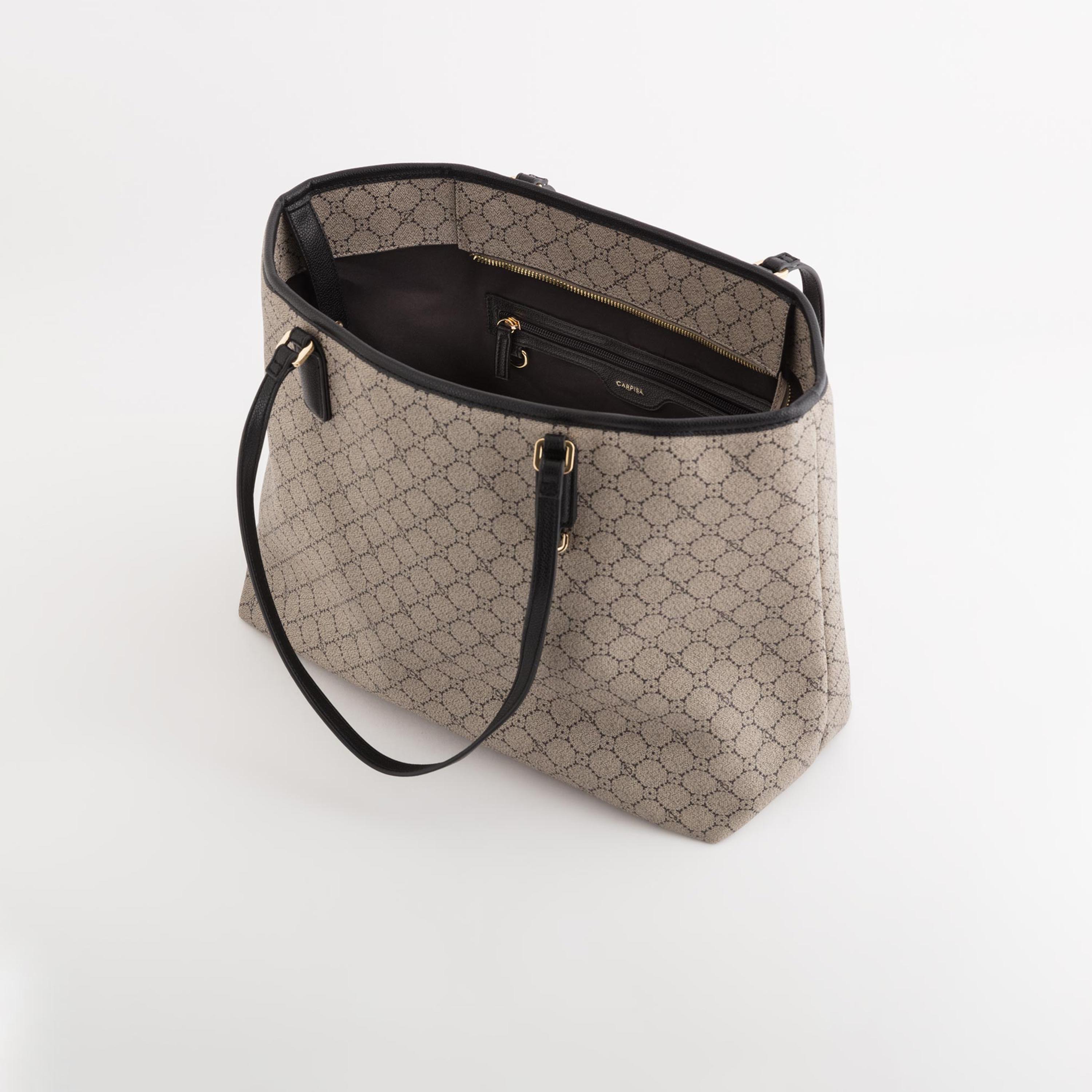 Carpisa Diana Printed Double Handle Tote Bag with Zipper closure | 37 X 15 X 30 CM-women-bagsandwallets-handbags-image-4