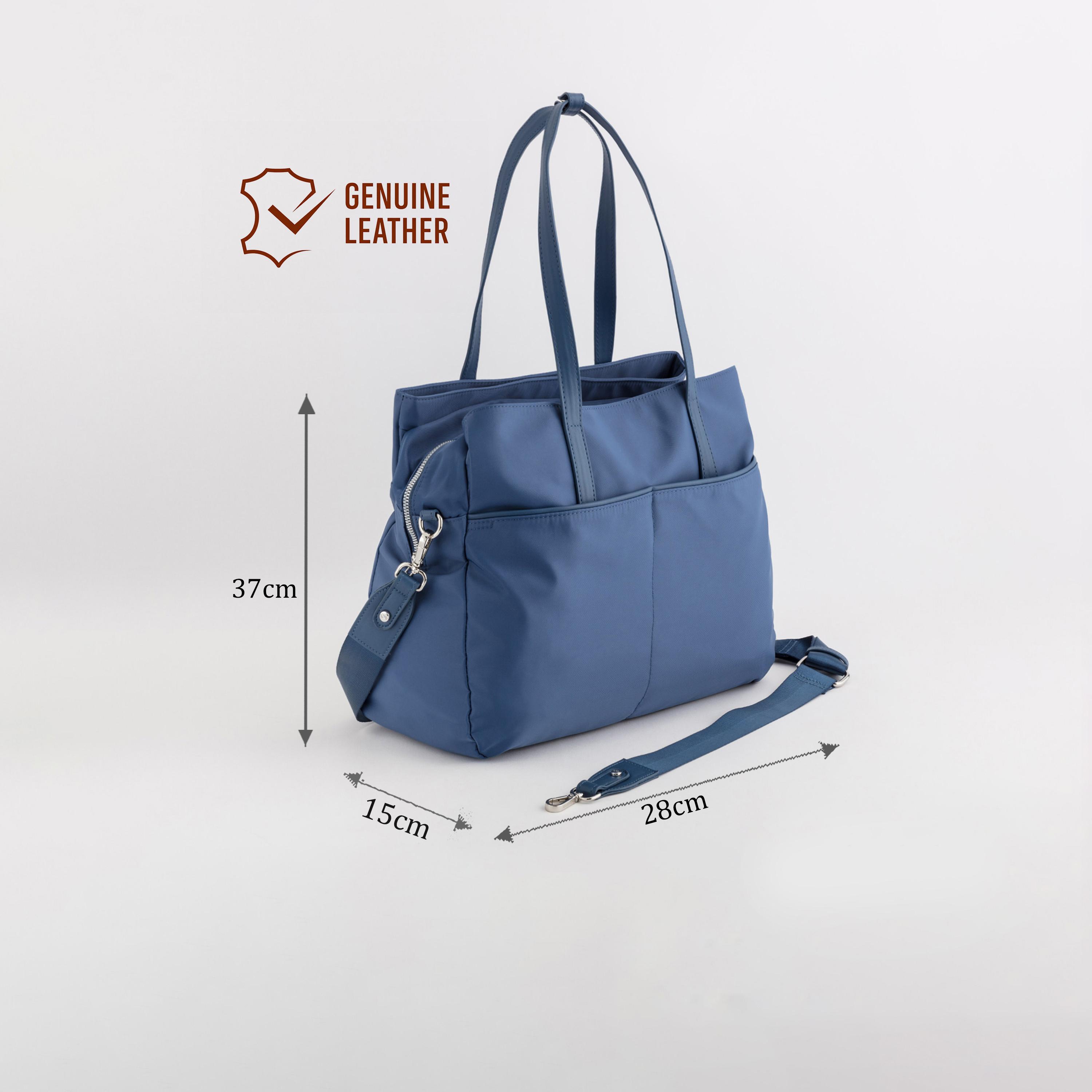 Carpisa Trevis Plain Double Handle Tote Bag with Magnetic closure and Detachable Strap | 37 X 15 X 28 CM-women-bagsandwallets-handbags-image-2