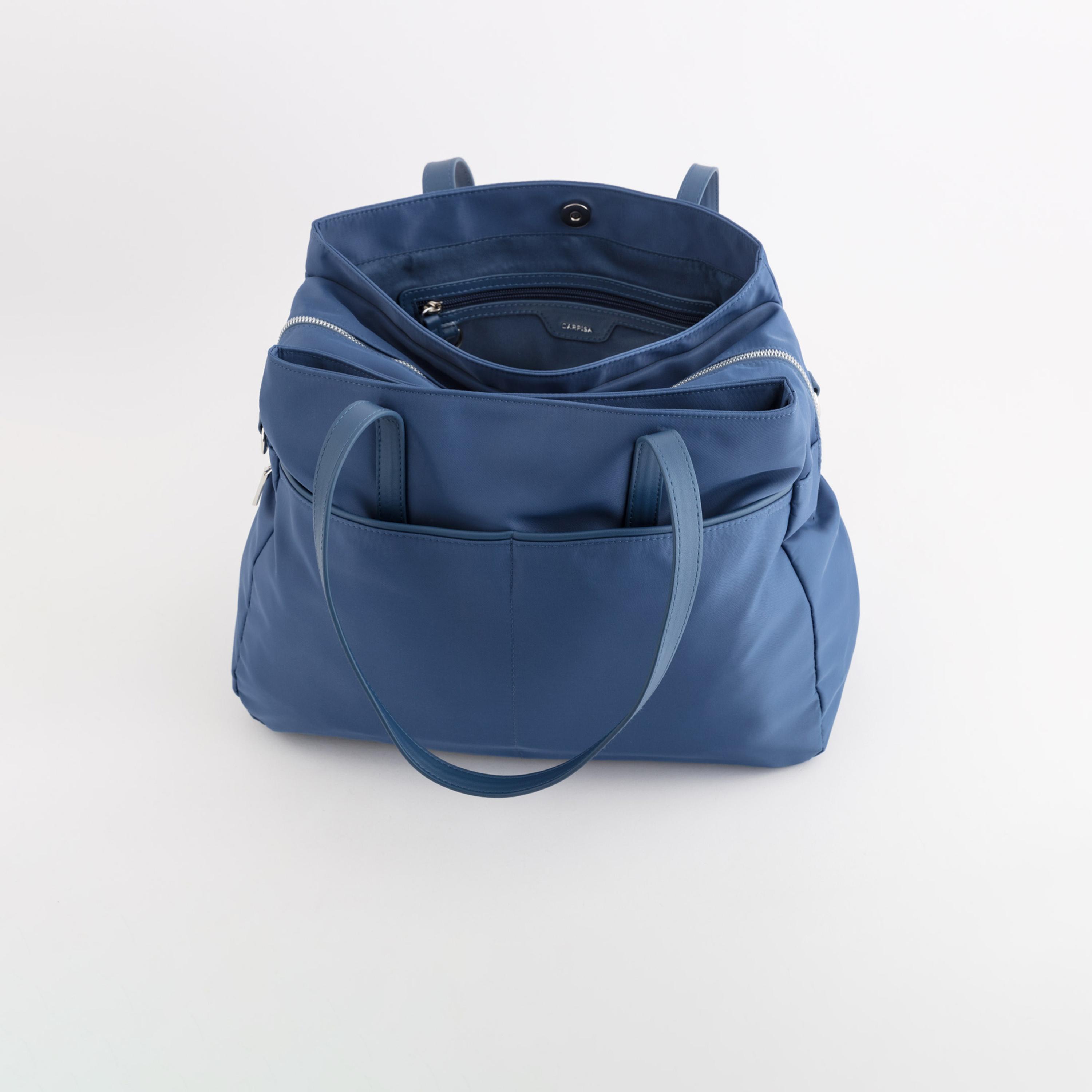 Carpisa Trevis Plain Double Handle Tote Bag with Magnetic closure and Detachable Strap | 37 X 15 X 28 CM-women-bagsandwallets-handbags-image-4