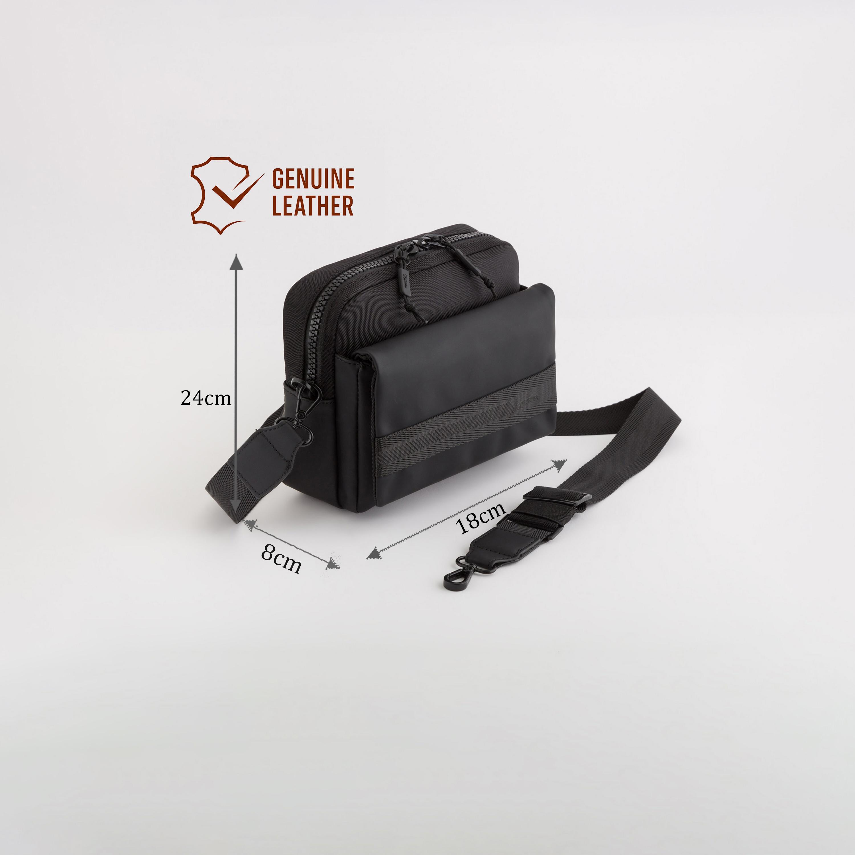 Carpisa Maverick GO Plain Crossbody Bag with Zipper closure and Adjustable Strap | 24 X 8 X 18 CM-men-bags-image-2
